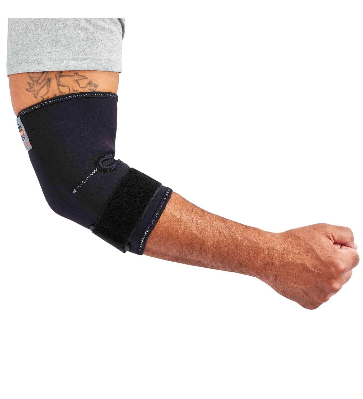 Ergodyne ProFlex 655 Neoprene Elbow Sleeve with Strap - Medium Size Black | International Shipping Available - Buy Online on GoSupps.com