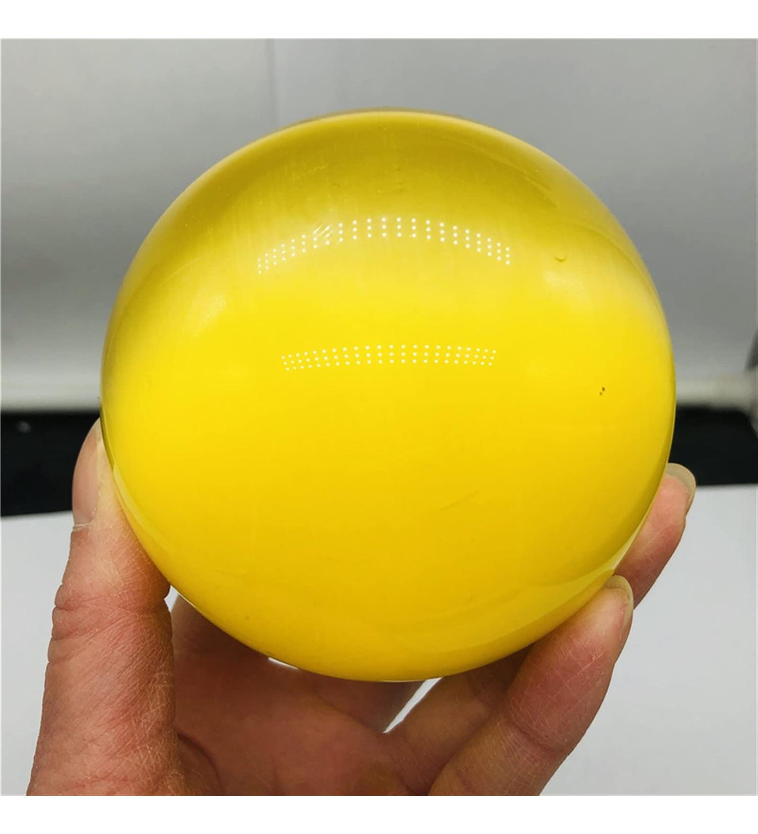 Natural Crystal Yellow cat Eye Crystal Ball Reiki Home Decor Accessories Full of Texture (Size : 6cm) - Buy Online on GoSupps.com