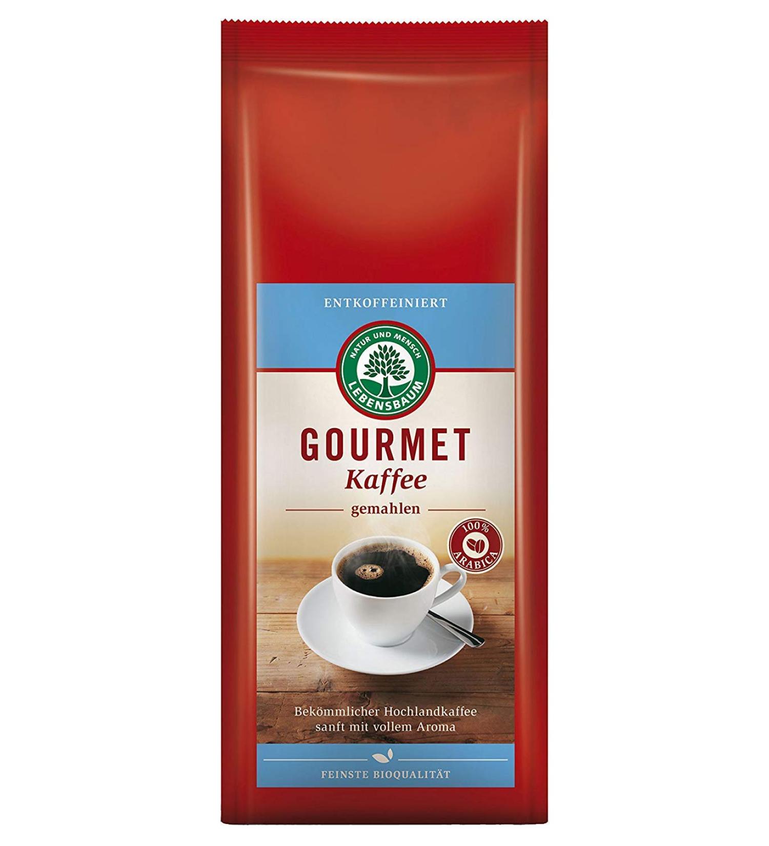 Lebensbaum Organic gourmet decaffeinated ground coffee 250g