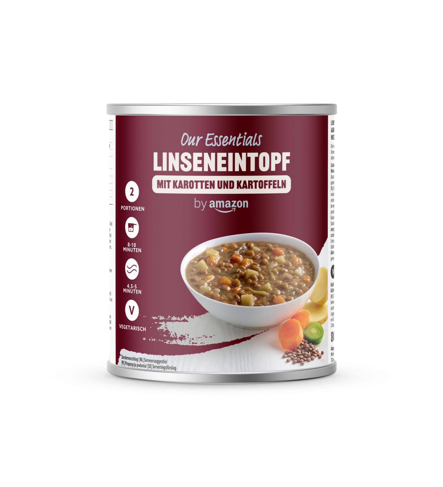 Buy Amazon Lentil Stew with Carrots & Potatoes - 800g Vegetarian Meal | International Shipping - Buy Online on GoSupps.com