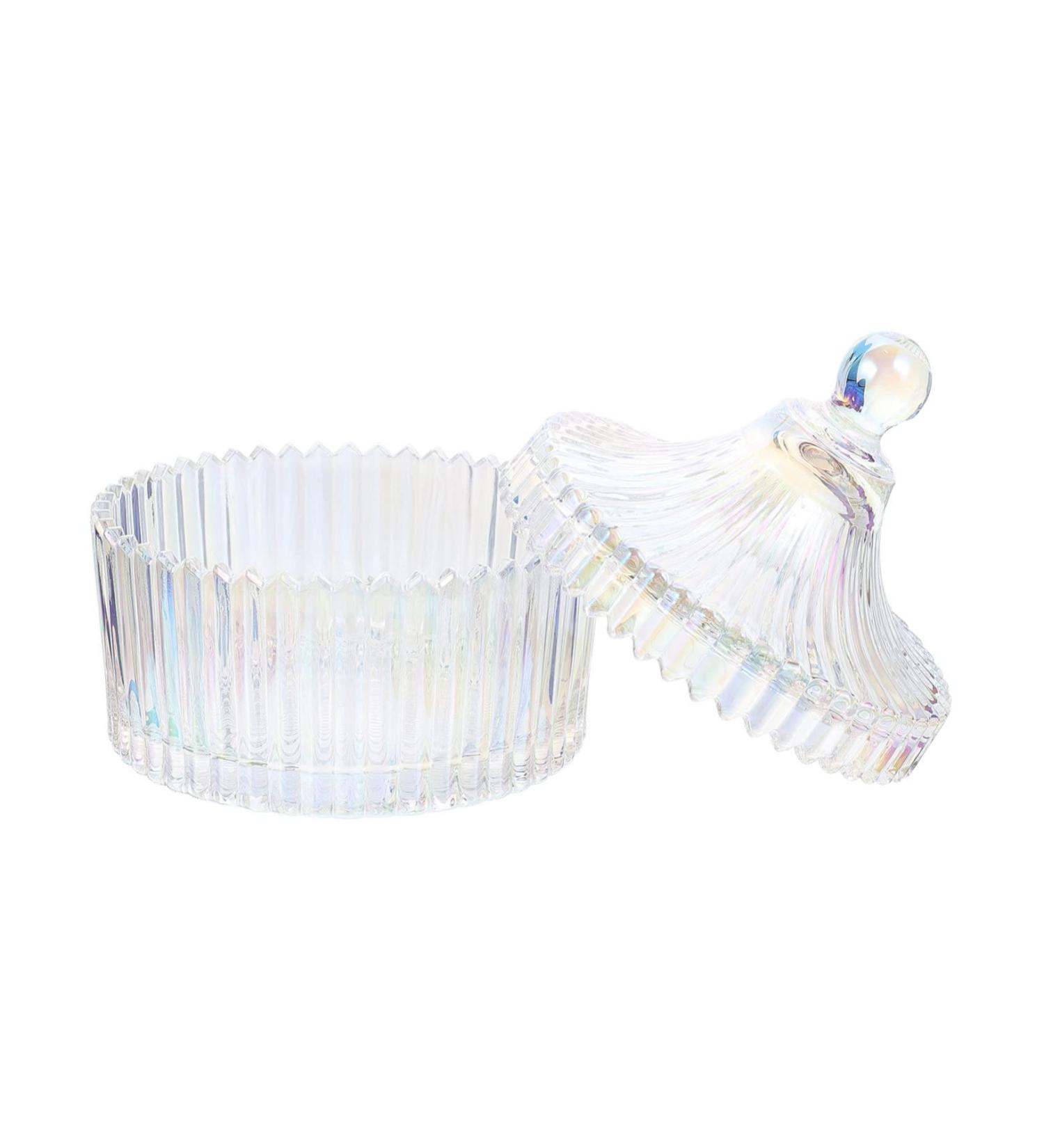 Healeved Manicure Cup with Lid Locker Decorations Clear Container Sheer Nail Polish Crystal Holders for Acrylic Nails Nail Decor Nail Liquid Cup Food Decor Jewelry Jar Glass European Style - Buy Online on GoSupps.com