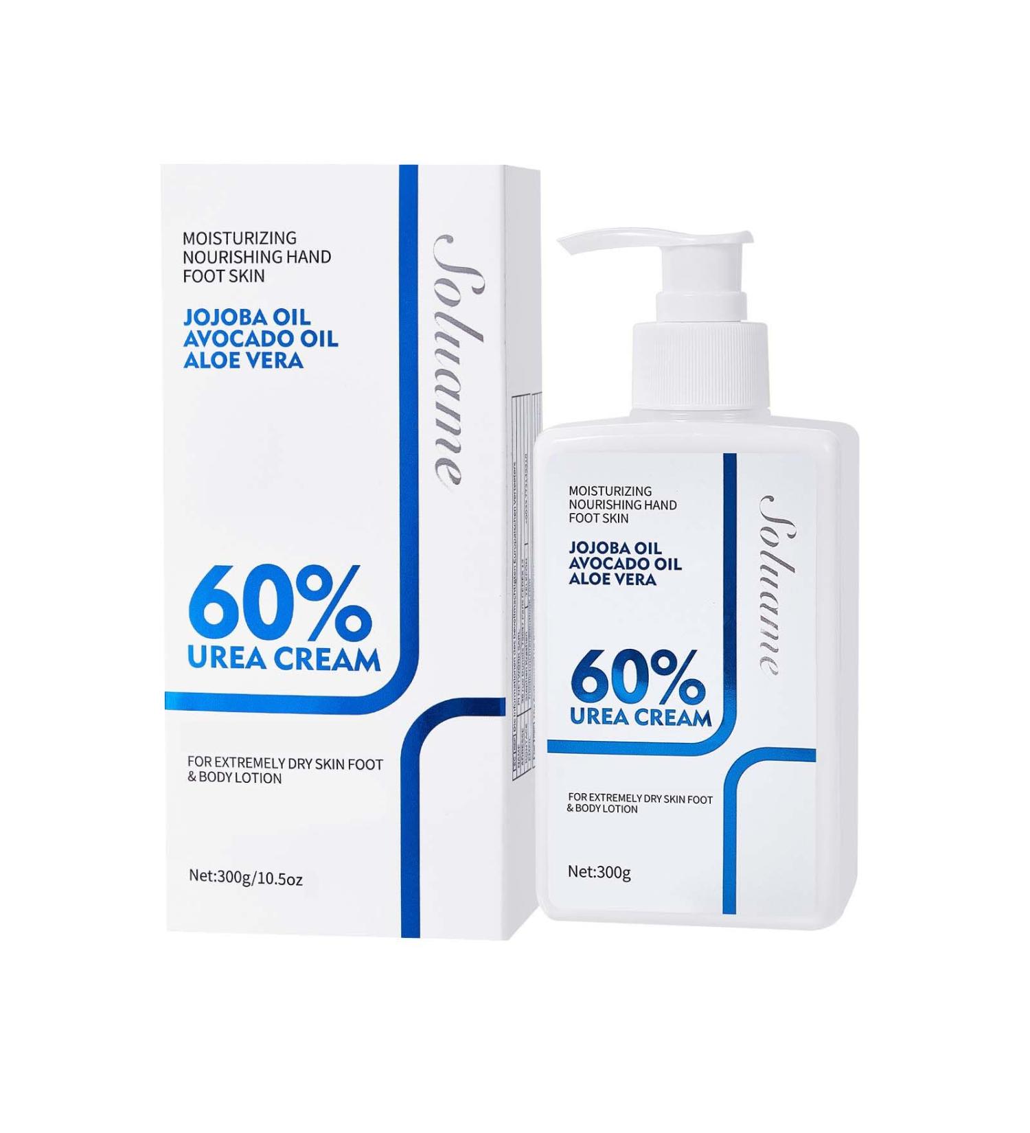 SOLUAME 60 Urea Body Lotion body lotion dry skin deeply moisturizing and quickly absorbing body lotion Urea cream body lotion for women and men 300 g 300 g 1er Pack - Buy Online on GoSupps.com
