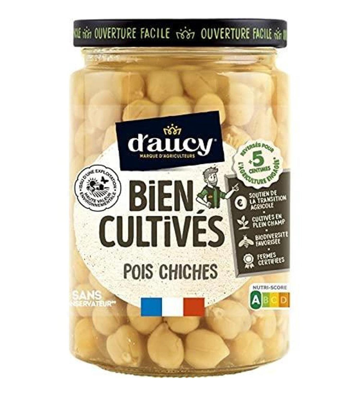 D'Aucy D'Aucy Chickpeas without preservatives - The jar of 250 g