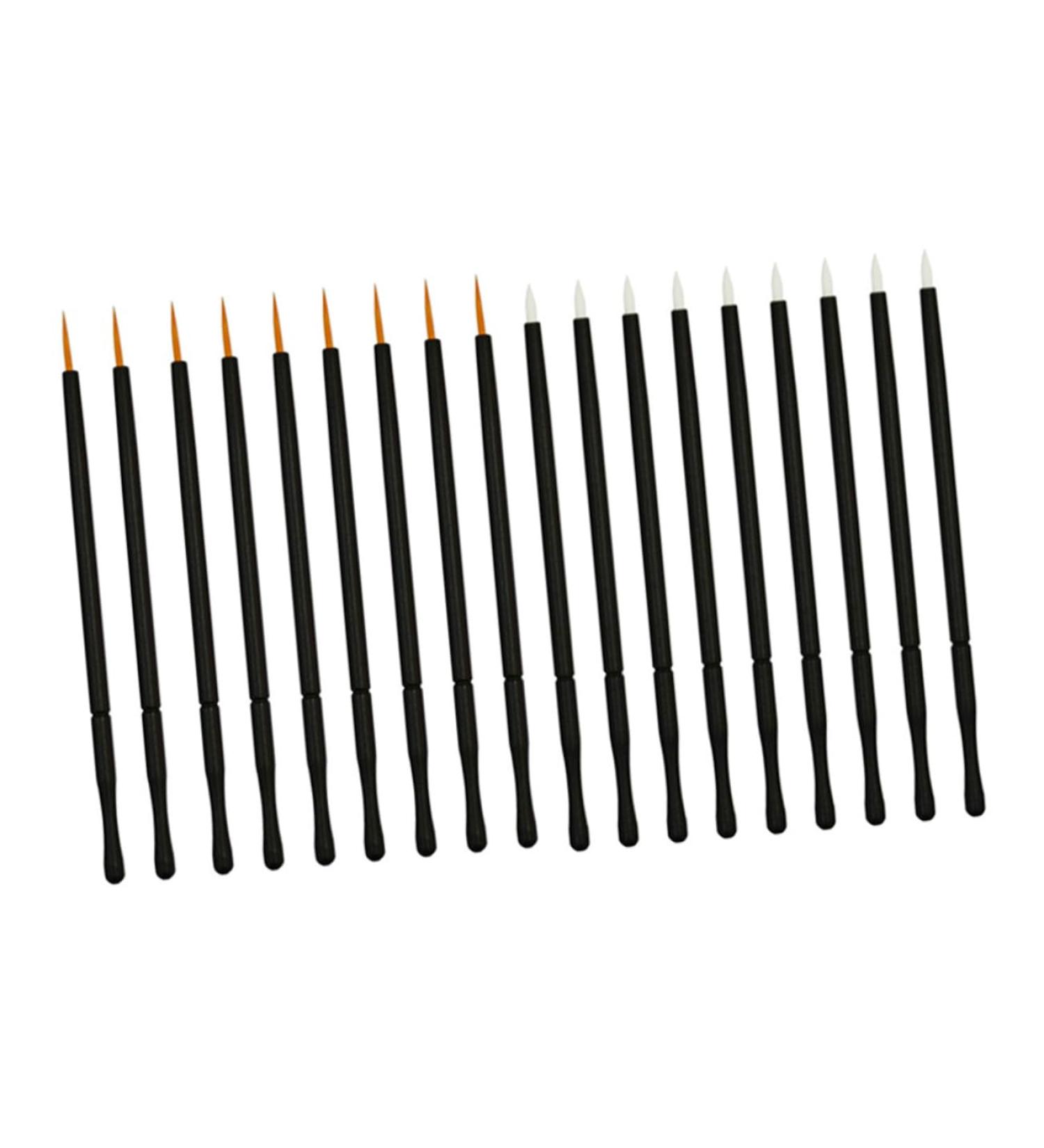 Didiseaon 100pcs Eyeliner Brush Thin Angled Eye Makeup Tools Disposable Eyeliner Applicator Make up Cosmetic 10*0.5cm As Shown - Buy Online on GoSupps.com