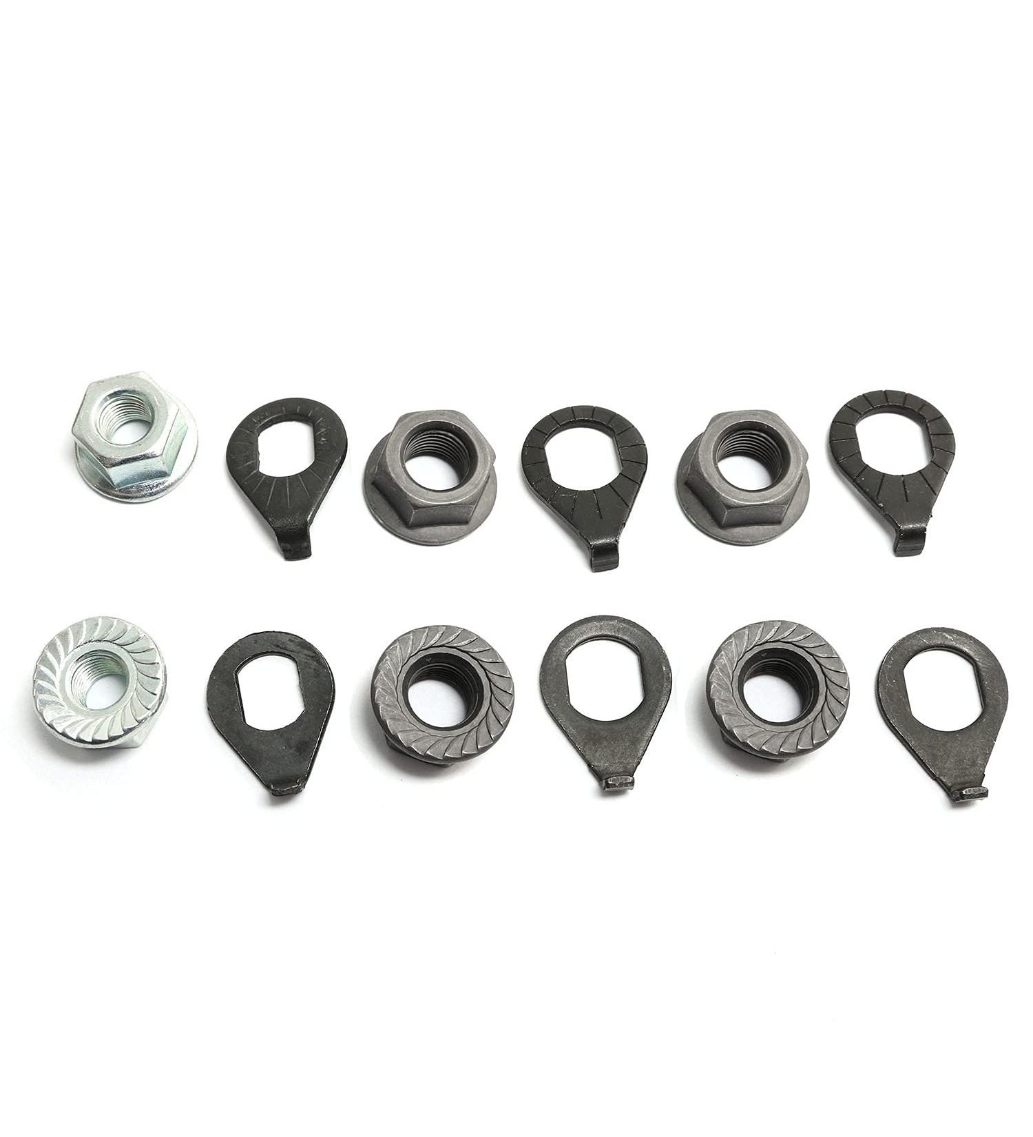 304 Stainless Steel Bicycle Hub Flange Axle Nut Kit - 3 Sizes, Front and Rear Wheel Safety Washers - Pro Bamboo Kitchen - Buy Online on GoSupps.com
