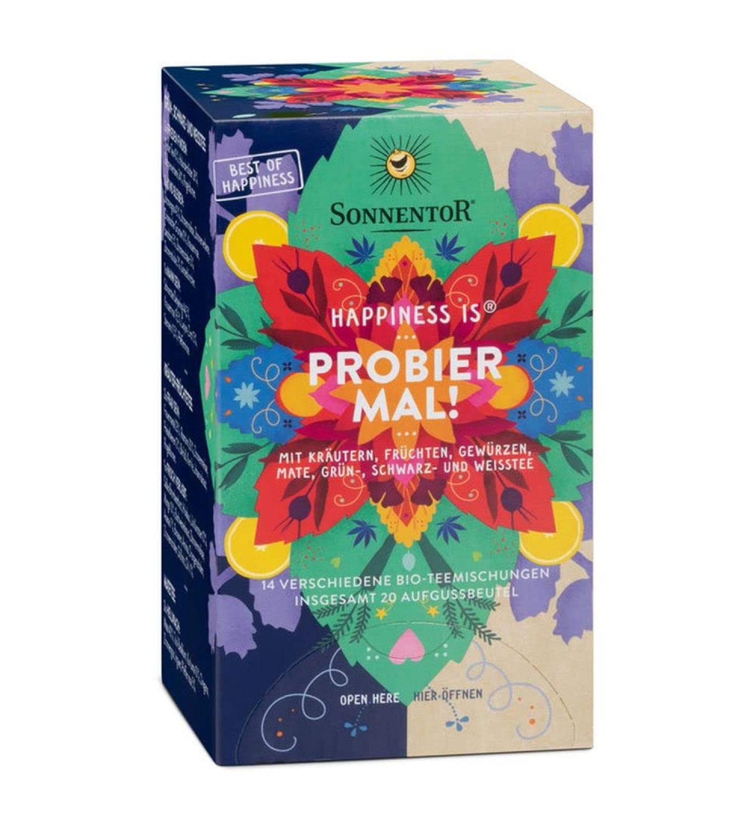 Sonnentor Happiness is Probier Mal!. Double Compartment Bag (0.05 kg)