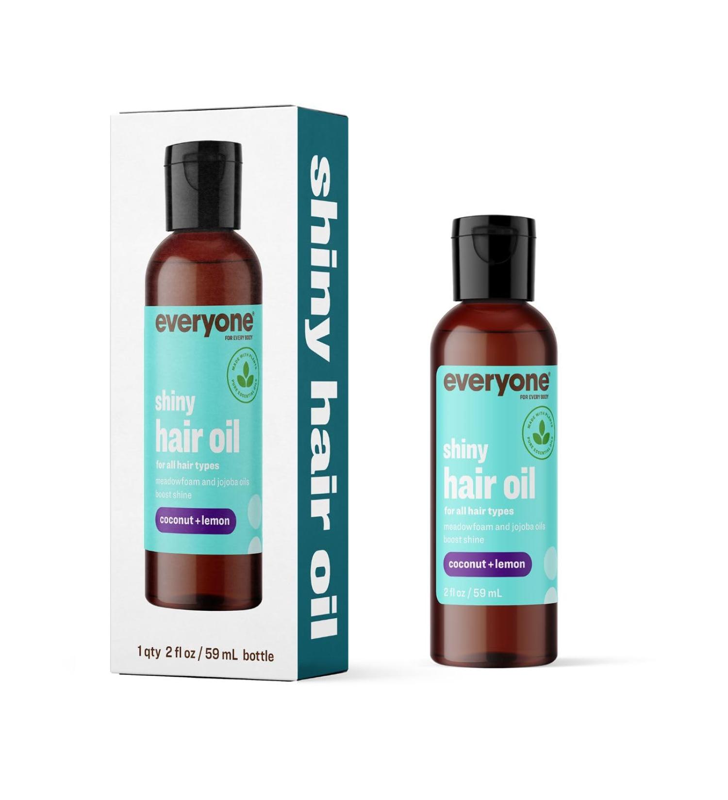 Everyone Hair Care Hair Oil - Coconut & Lemon | 2 fl oz | Sulfate & Paraben Free | Shine & Frizz Control Treatment - Buy Online on GoSupps.com