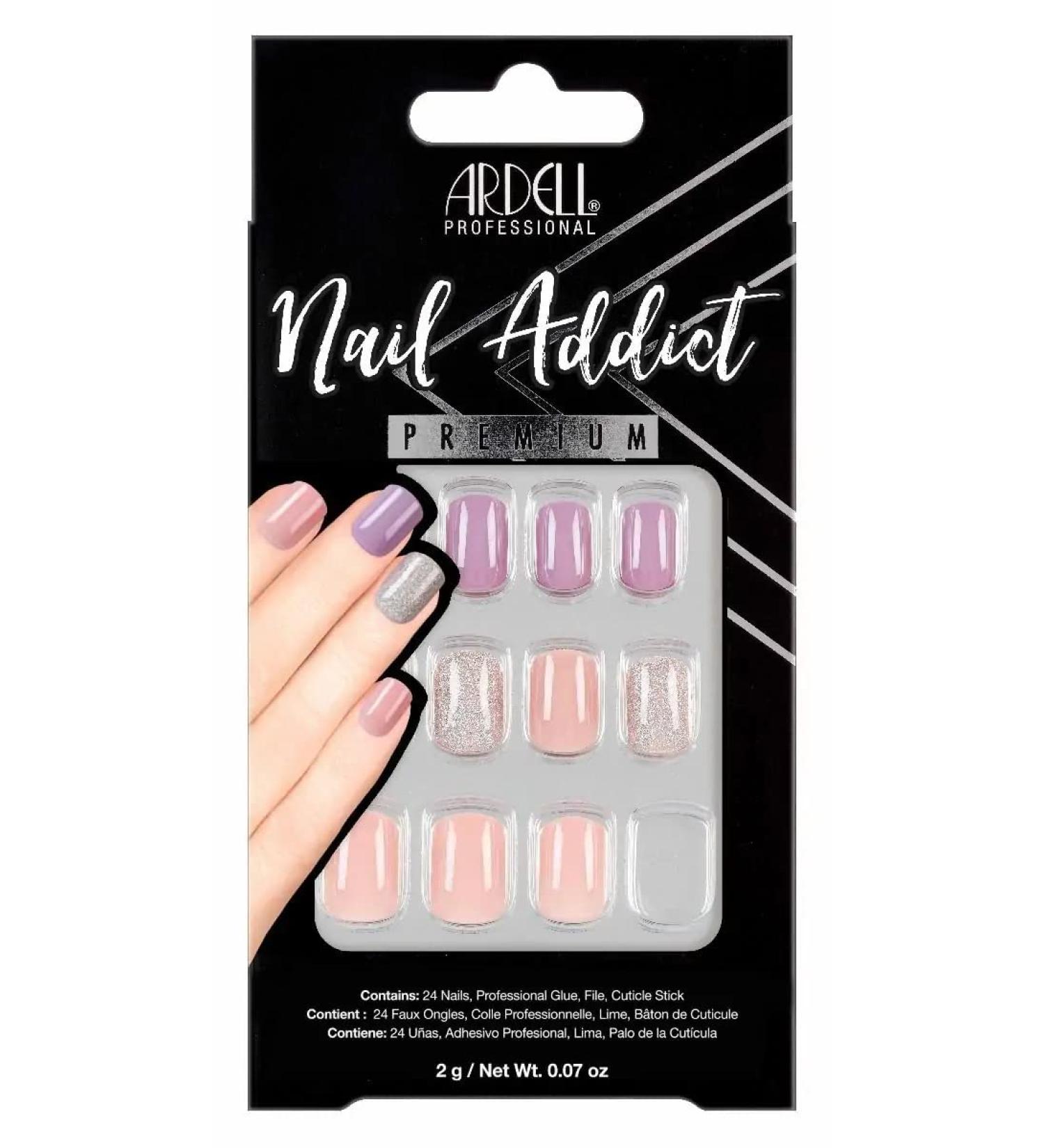 Ardell Nail Addict Premium Nails Pastel Pink & Purple - Buy Online on GoSupps.com