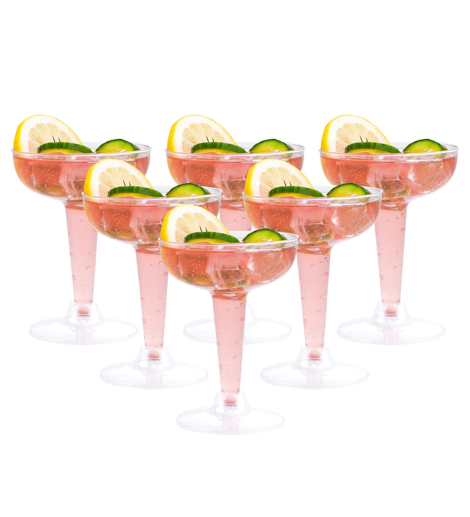 PULOTE 50 Pack Clear Plastic Champagne Flutes - 4.5 oz - Ideal for Wedding, Party, and Everyday Use - Buy Online on GoSupps.com