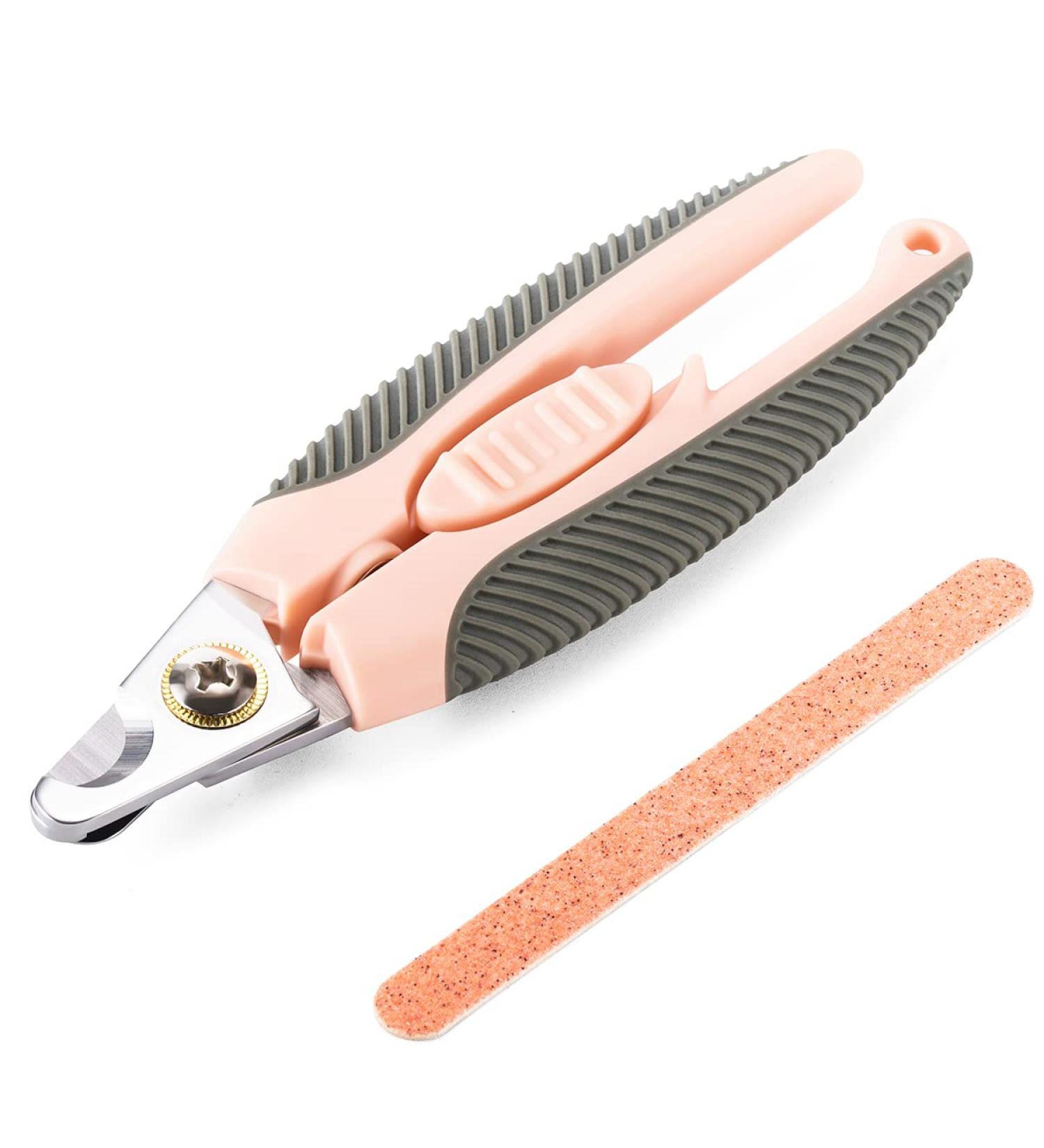 Lesfit Professional Dog & Cat Claw Scissors with Nail Files Premium Nail Clippers for Large & Medium Pets with Safety Protection - Buy Online on GoSupps.com