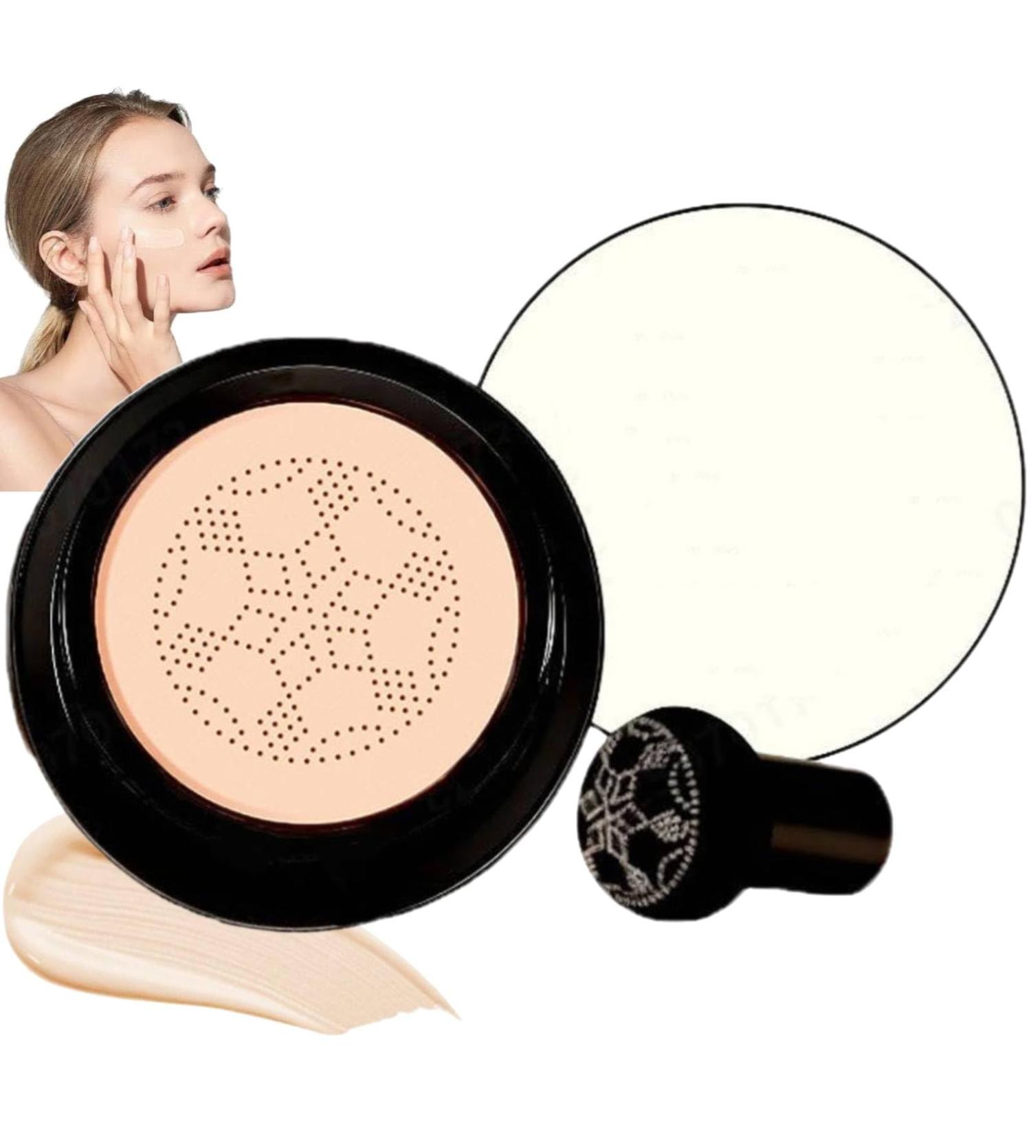 Mushrooms Head CC Creme Fond De Teint Couvrant Imperfections BB creme Hydratant Eclaircissant Fond de Teint Couvrant Imperfections Durable Maquillage Nude (Ivory) - Buy Online on GoSupps.com