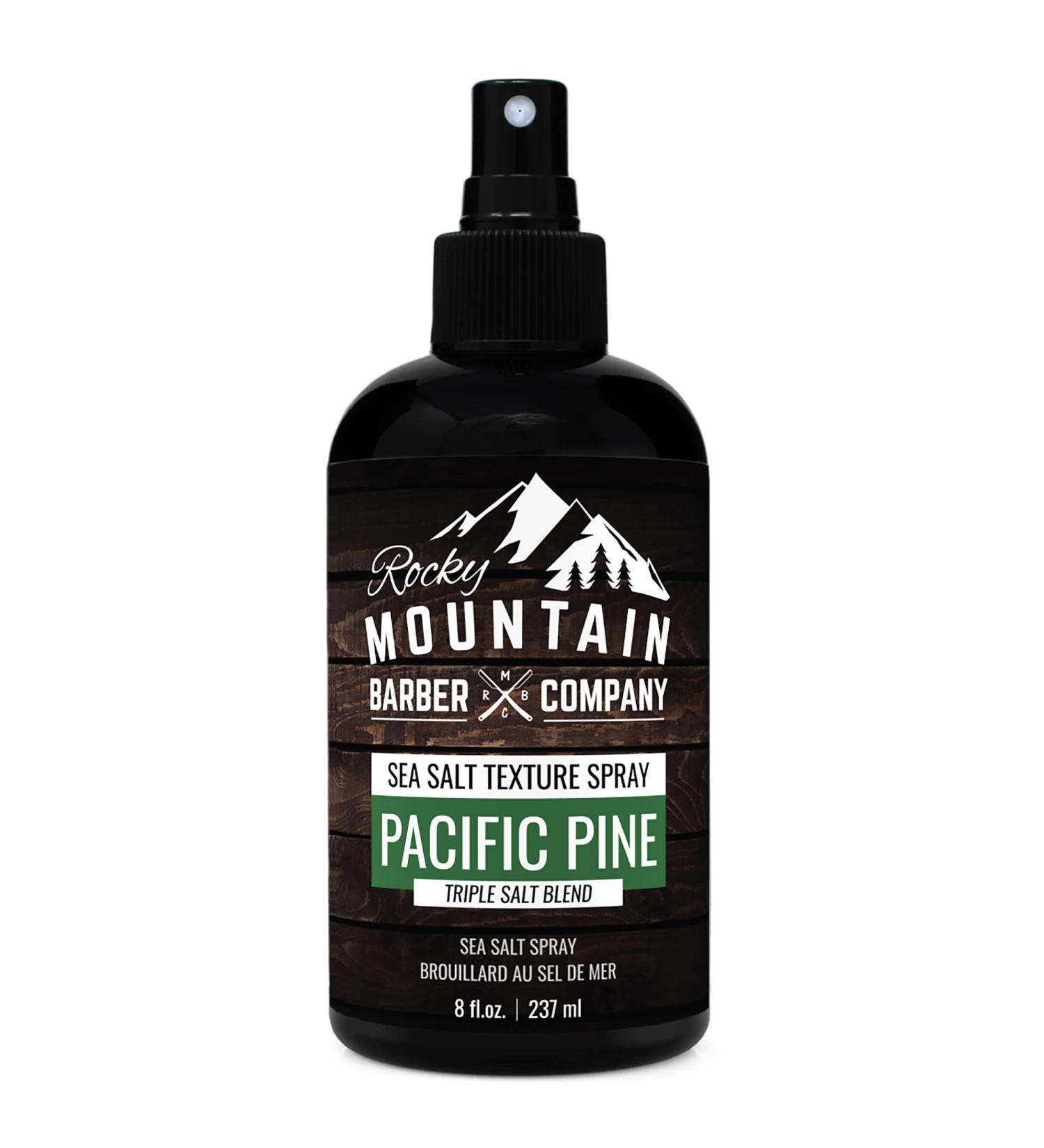 Rocky Mountain Barber Company Sea Salt Spray for Men - Volume Texture & Light Hold - Triple Salt Blend - 8 oz - International Shipping Available - Buy Online on GoSupps.com