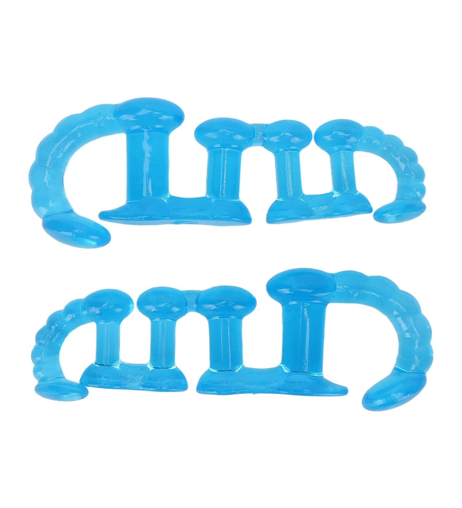 Toe Separator & Bunion Corrector - Portable Night Use Spacer for Overlapping Toes - Blue | Shipping Worldwide - Buy Online on GoSupps.com