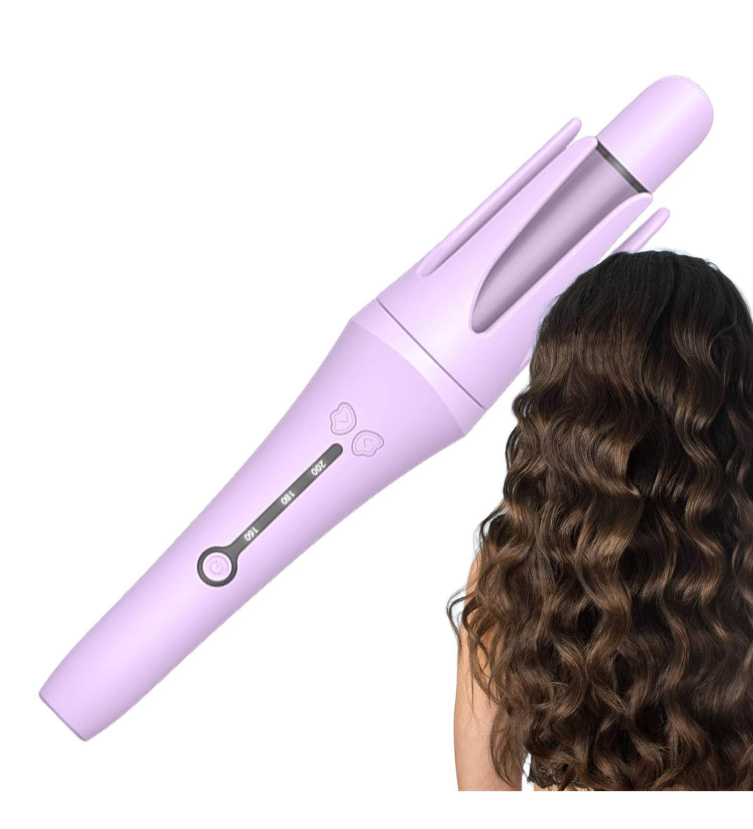FOCCAR Curling Wand Automatic Rotating Fast Heating Rotating Curler Detangling Curling Wand - Negative Ions Hair Crimper Rotating Curling Wand Waver Hair Tool for Women Men - Buy Online on GoSupps.com
