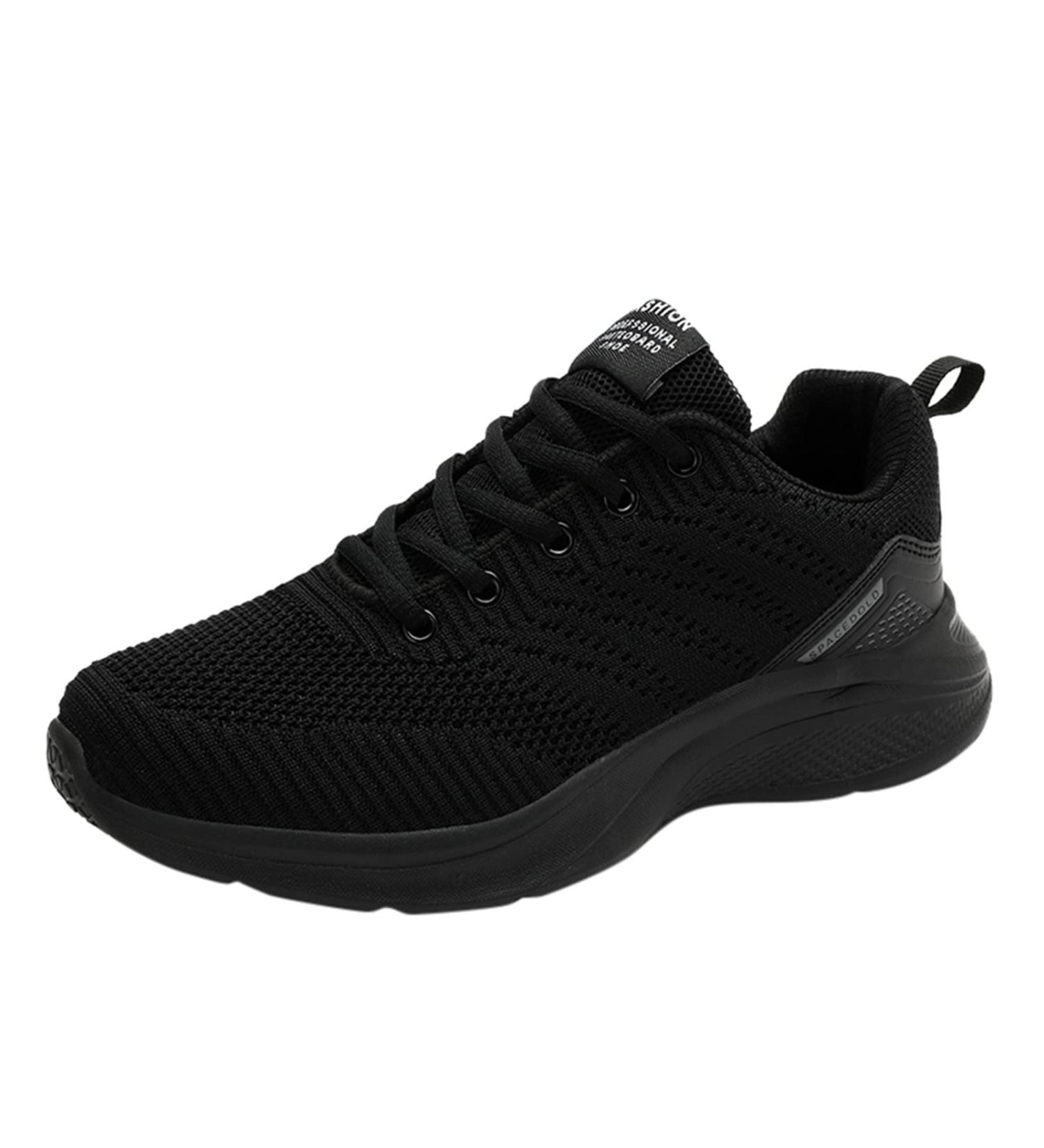 Rytejfes Black Paint Women's Shoes - Stylish Wedge Heel Sneakers & Slip-On Comfort | 80s Inspired Gymnastics Footwear | Size 40 EU - Buy Online on GoSupps.com