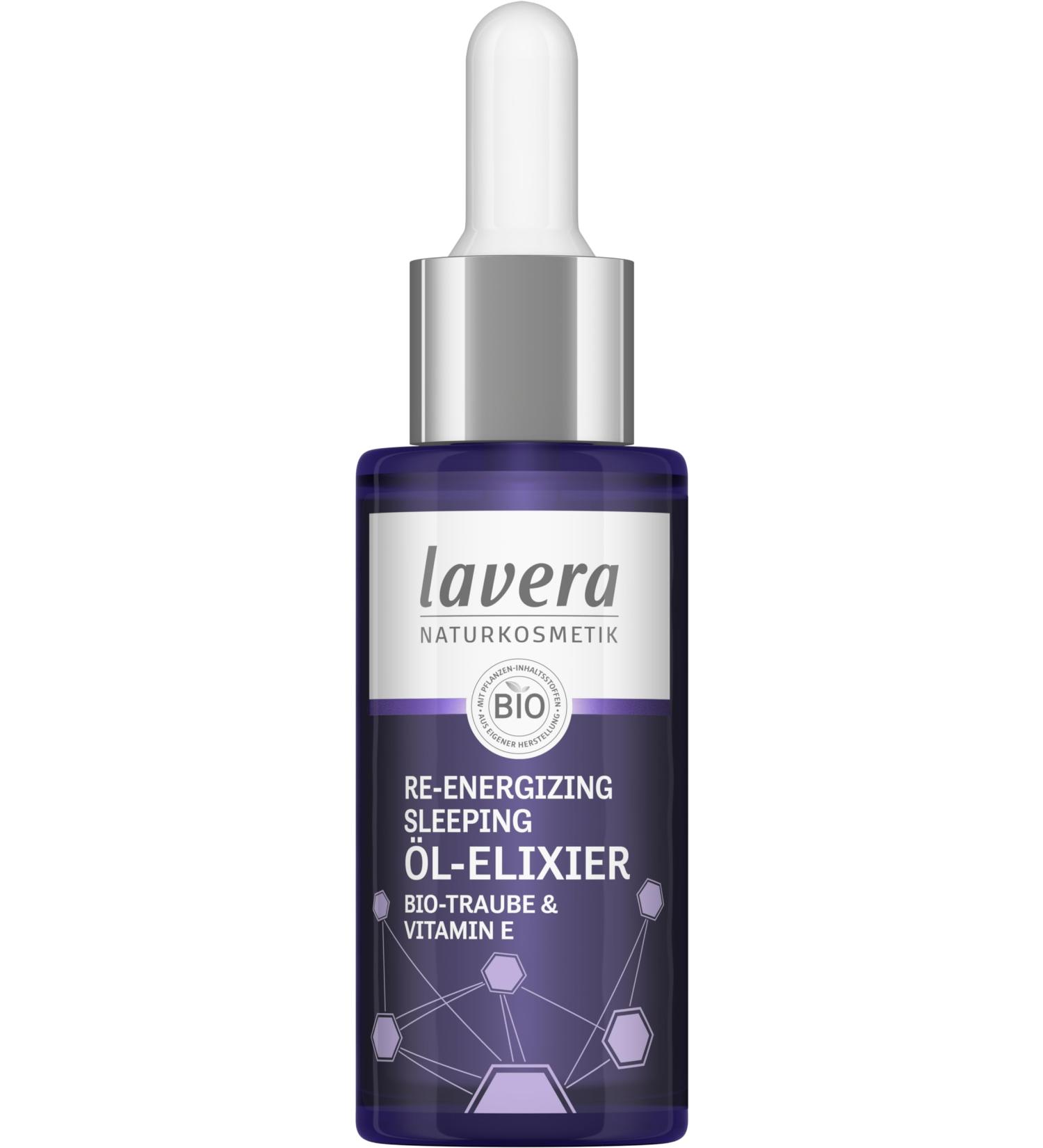 Laverana Co KG lavera ReEnergizing Sleeping Oil Elixir natural cell renewal revitalizes skin moisturizing vegan natural cosmetics 30 ml - Buy Online on GoSupps.com