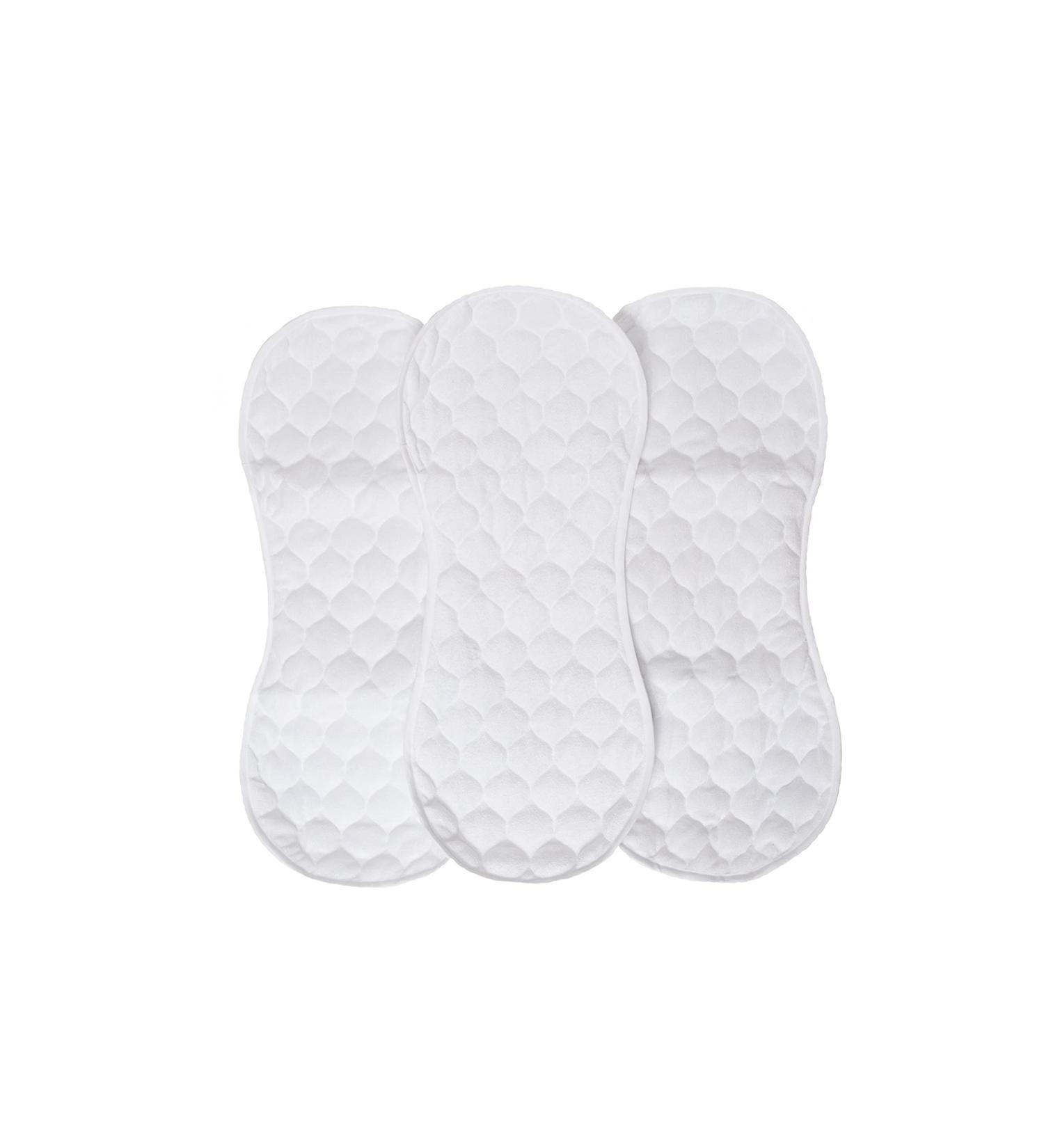Bamboo Quilted Changing Pad Liner - Fits Peanut Shaped Pads - Super Soft & Waterproof - Machine Washable - 3 Pack - Buy Online on GoSupps.com