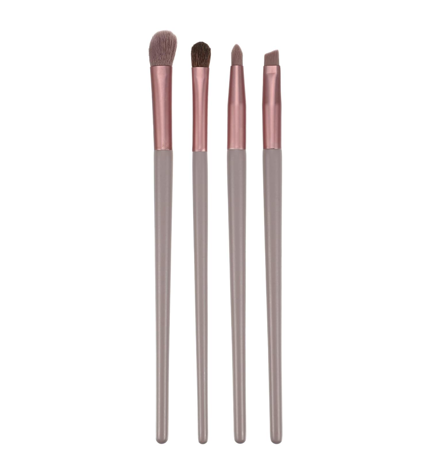 Buy VOCOSTE 4pcs Makeup Brush Set - Face Concealer Eyeshadow Smudger & Highlighter Brush | Eco-Friendly Wooden Handles - Buy Online on GoSupps.com
