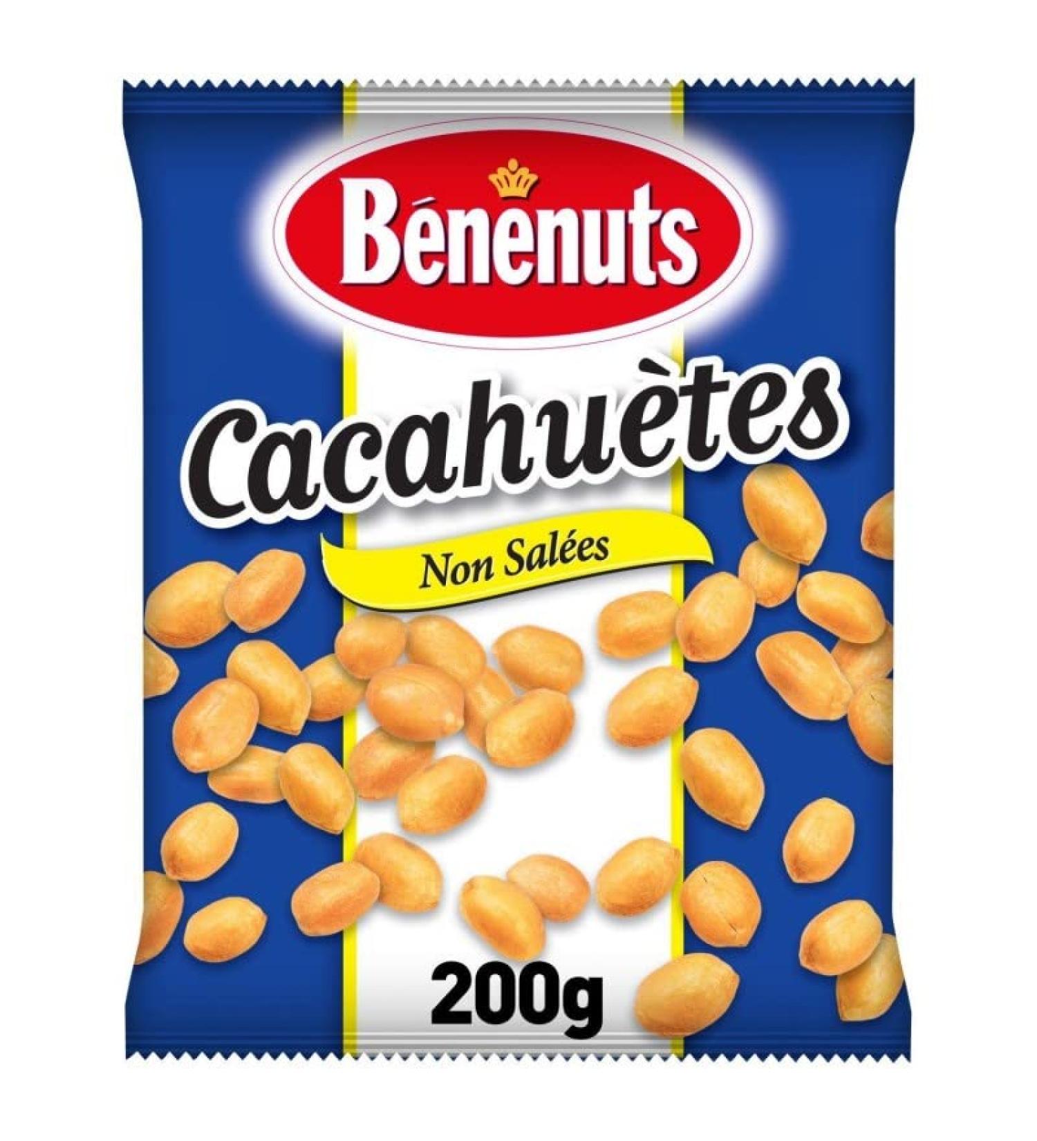 B N NUTS Cacahu tes grill es non sal es 200g snack sain et naturel pour l'ap ritif plaisir- Lot De 4