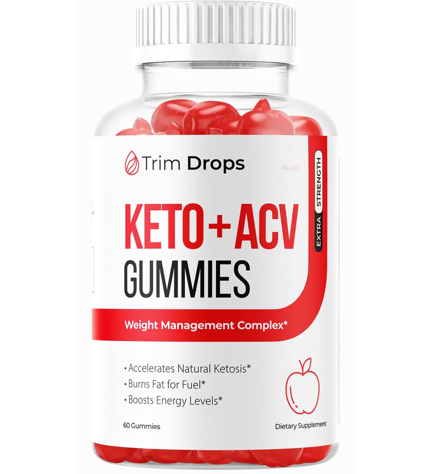 Trim Drops Keto ACV Gummies - Advanced Formula (60 Gummies) - Buy Online on GoSupps.com