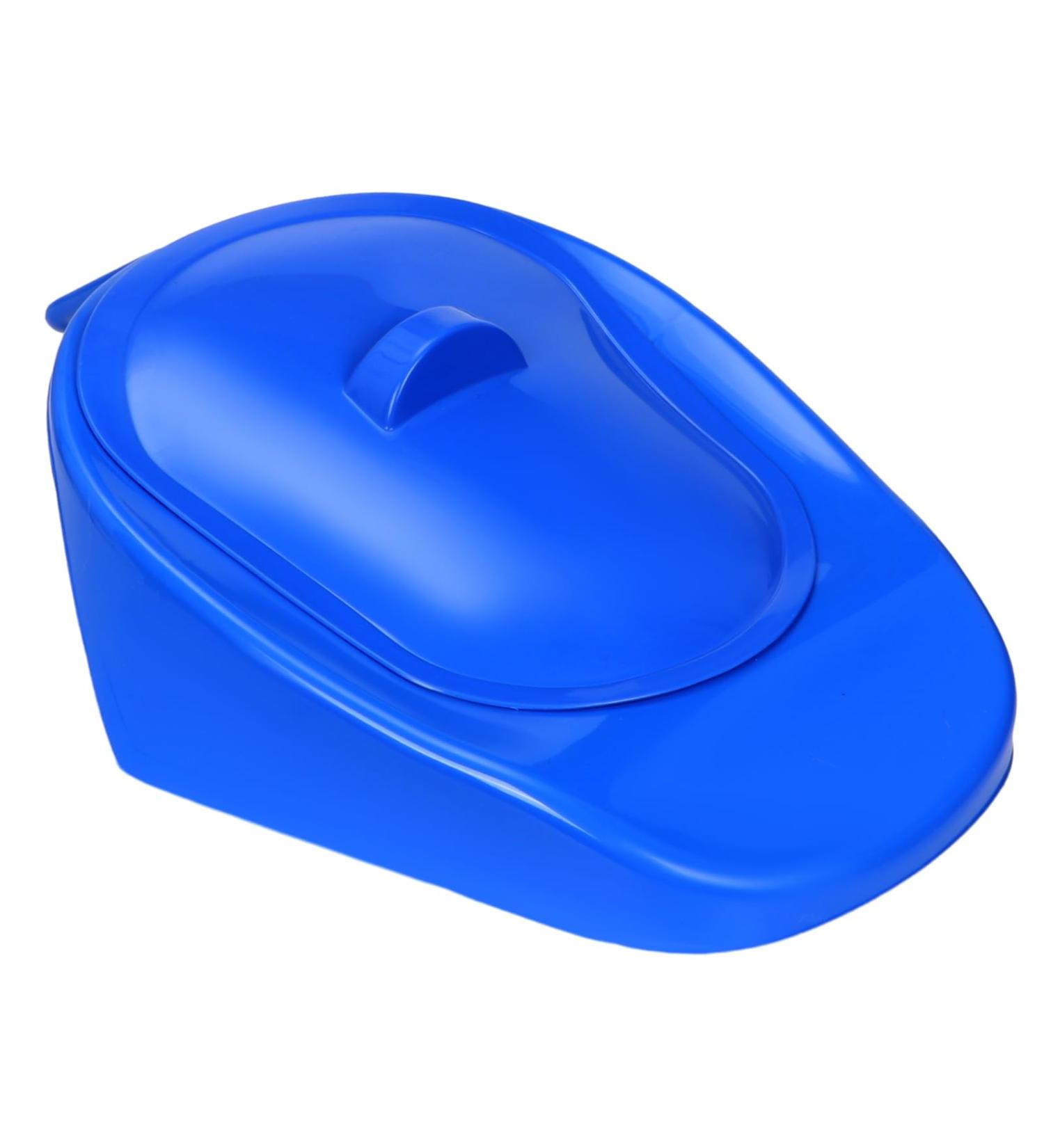 Bed Pan for Men Women Fracture Bedpan Female Urinal Spill Proof Bedpans with Lid for Bed Bound Patient Elderly Home - Buy Online on GoSupps.com