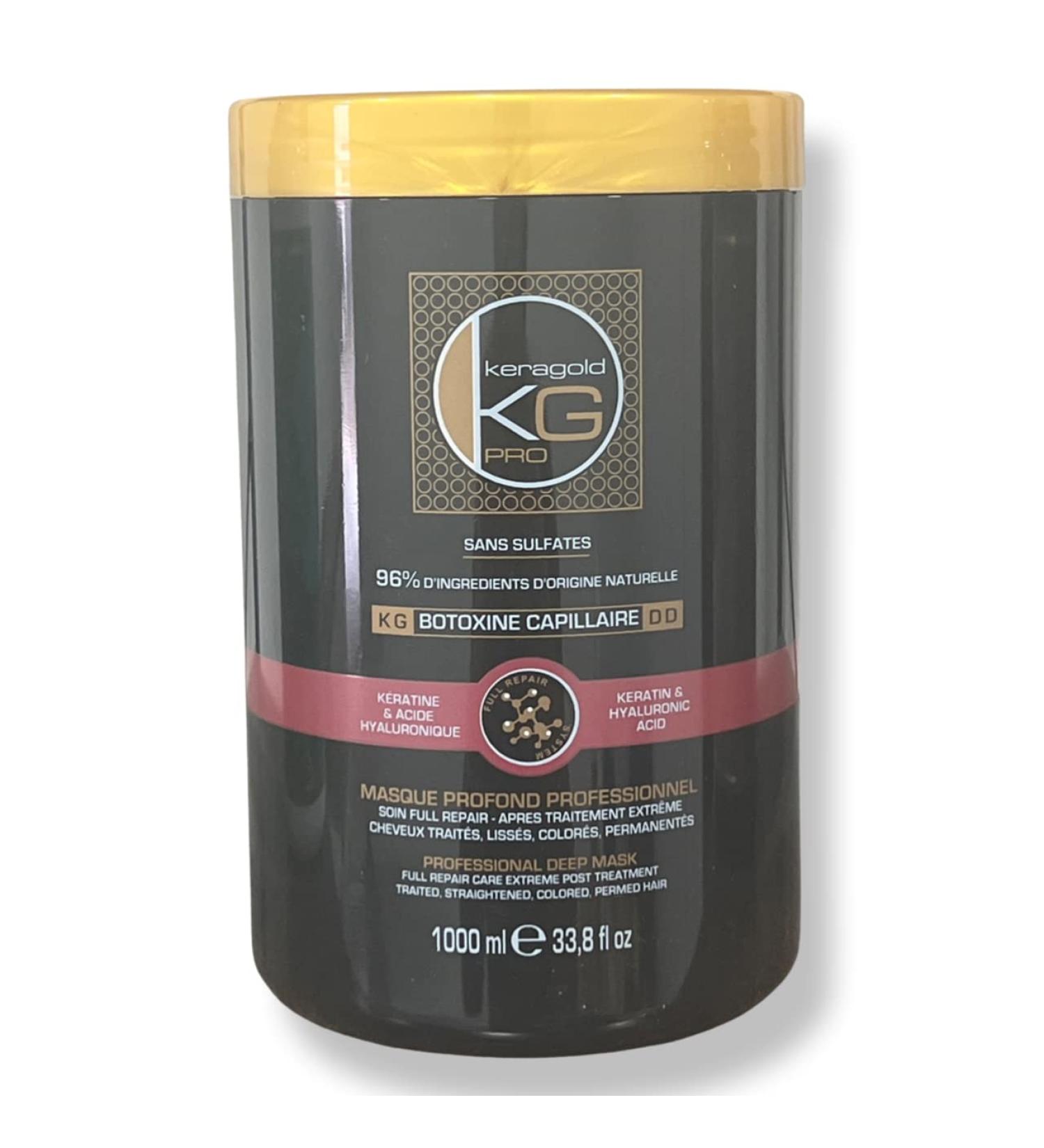  KeraGold Keragold Pro - Hair Botoxin - Sulfate Free - 96% Natural Ingredients - 1000 ml (DD Keratin & Acid Hyaluronic) - Buy Online on GoSupps.com