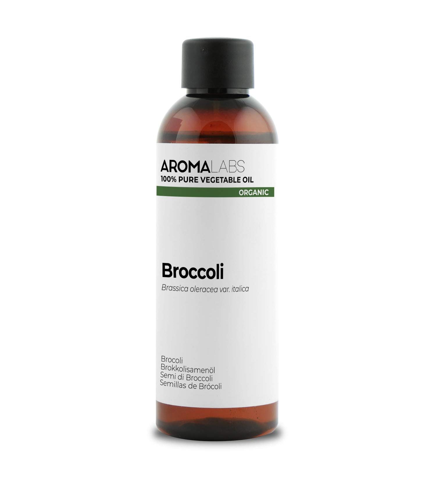 Organic Broccoli Oil - 100ml | 100% Pure Natural & Cold Pressed | Cosmos Certified | Aroma Labs - Buy Online on GoSupps.com