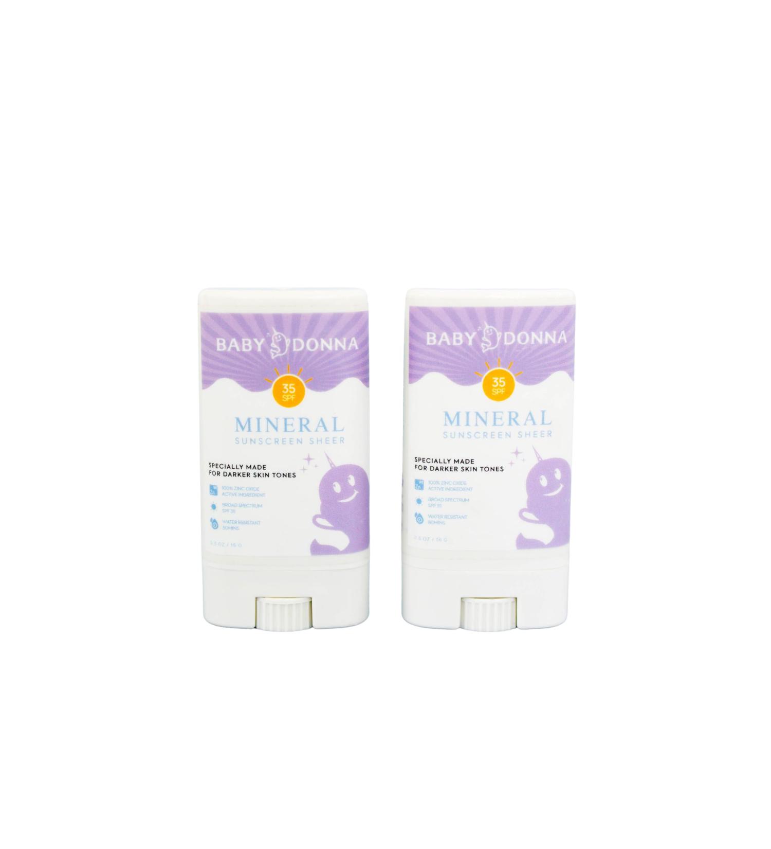 Buy Sheer Mineral Sunscreen Stick SPF 35 for Toddlers & Babies - Vegan Reef Safe Hypoallergenic Pediatrician Approved - International Shipping Available - Buy Online on GoSupps.com