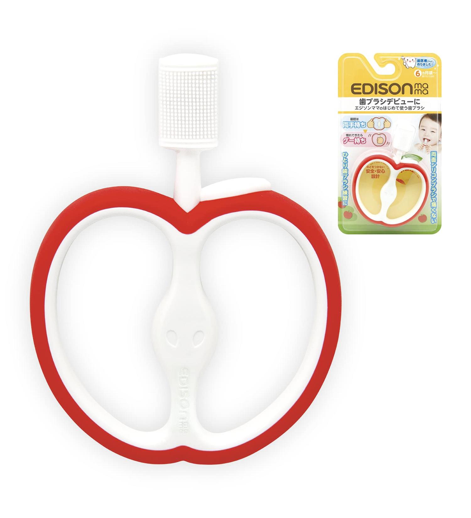 Edison Mama First Toothbrush for Baby - Soft Bristles Safe & Effective Oral Care for Infants | International Shipping Available - Buy Online on GoSupps.com