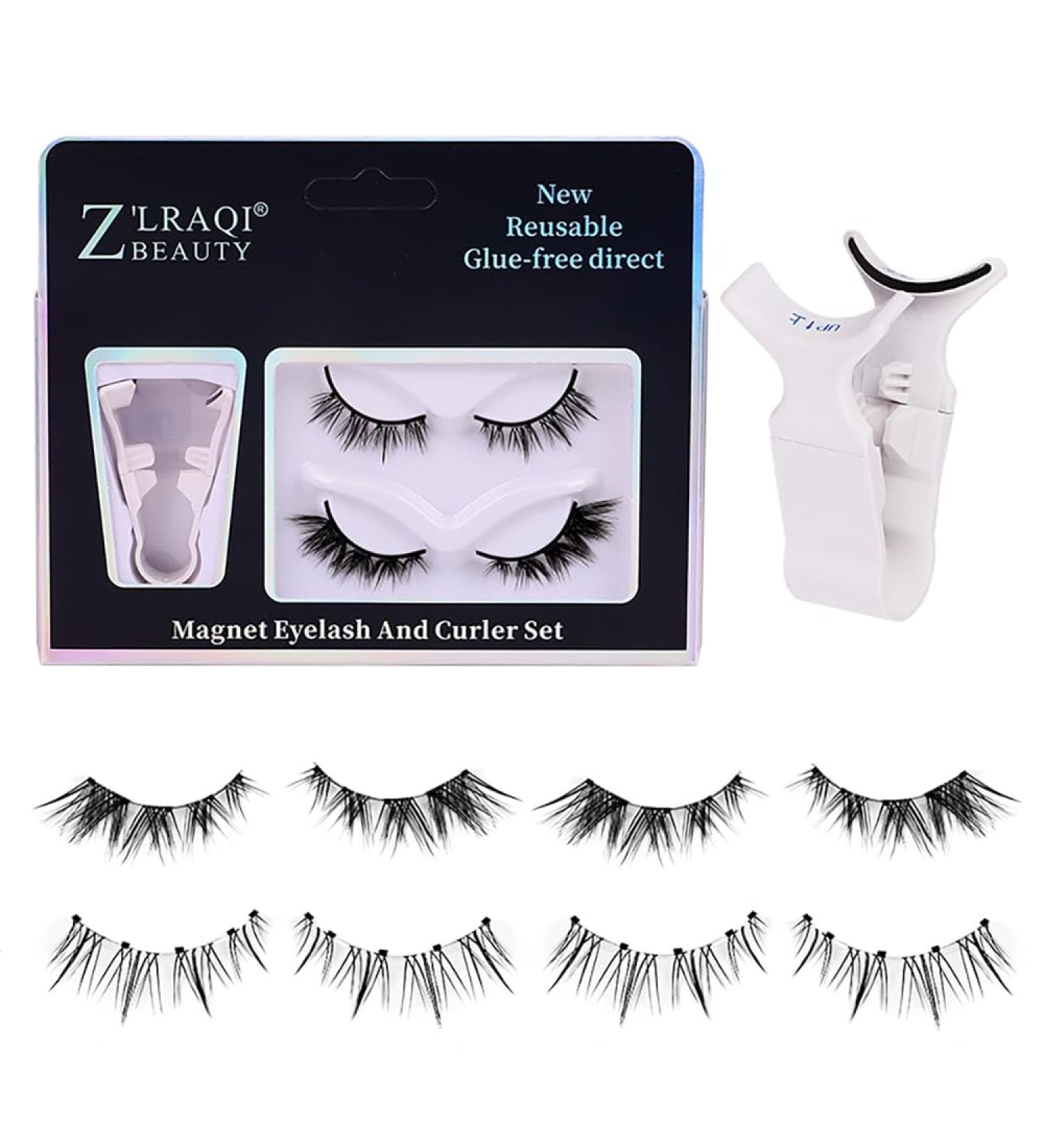 Magnetic Eyelashes | Reusable & Comfortable | 2 Pairs 2 Styles + Free Clip | Natural Look & Easy to Wear - Buy Online on GoSupps.com