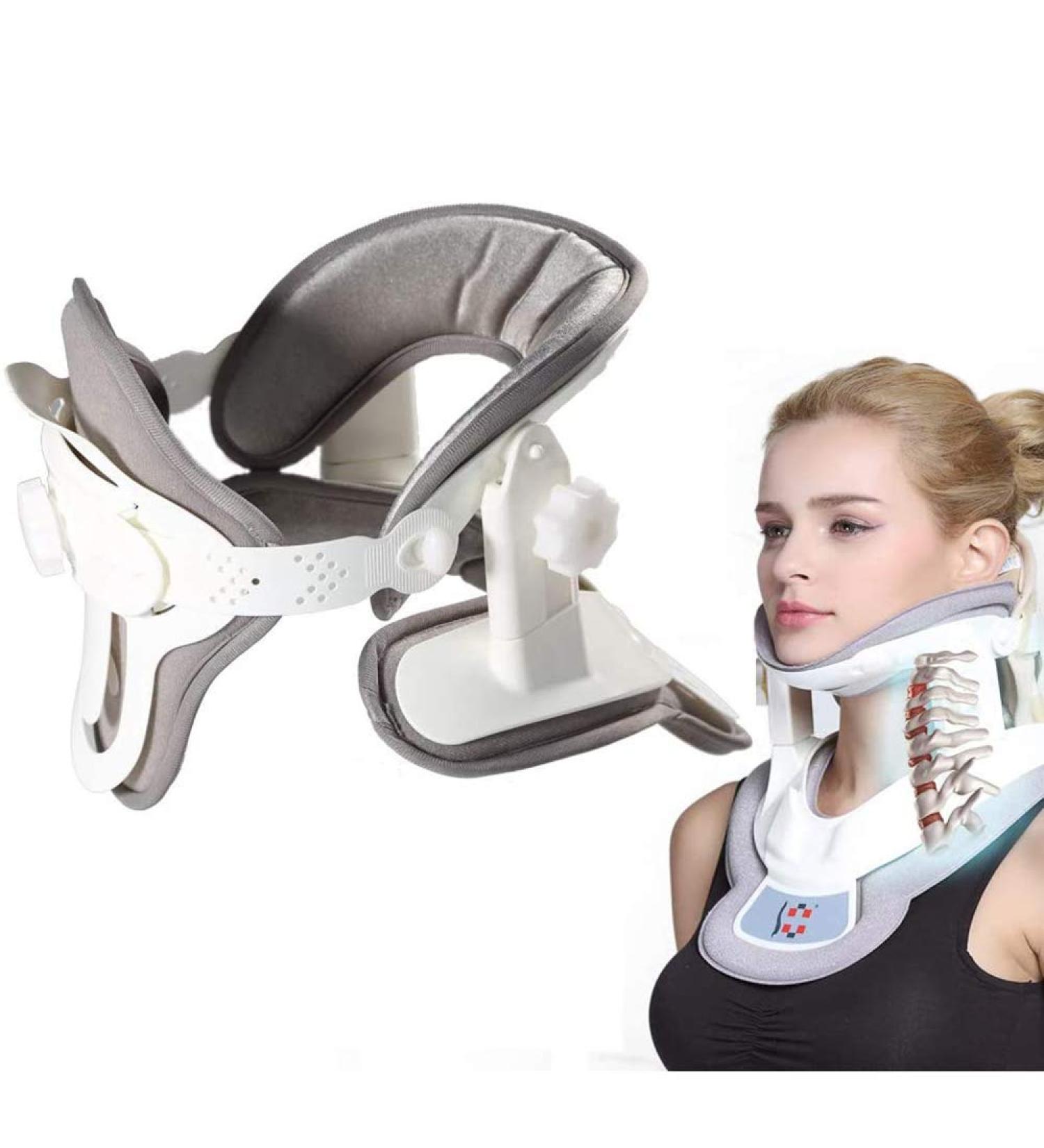 Adjustable Cervical Neck Traction Device | Neck Collar for Pain Relief & Spine Alignment - Buy Online on GoSupps.com