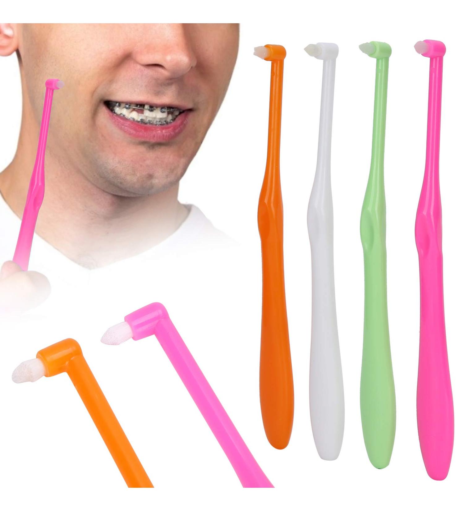 Buy 4-Piece Conical Edge Toothbrush Set - Orthodontic & Interdental Cleaner - Soft Dental Floss Included - International Shipping Available - Buy Online on GoSupps.com