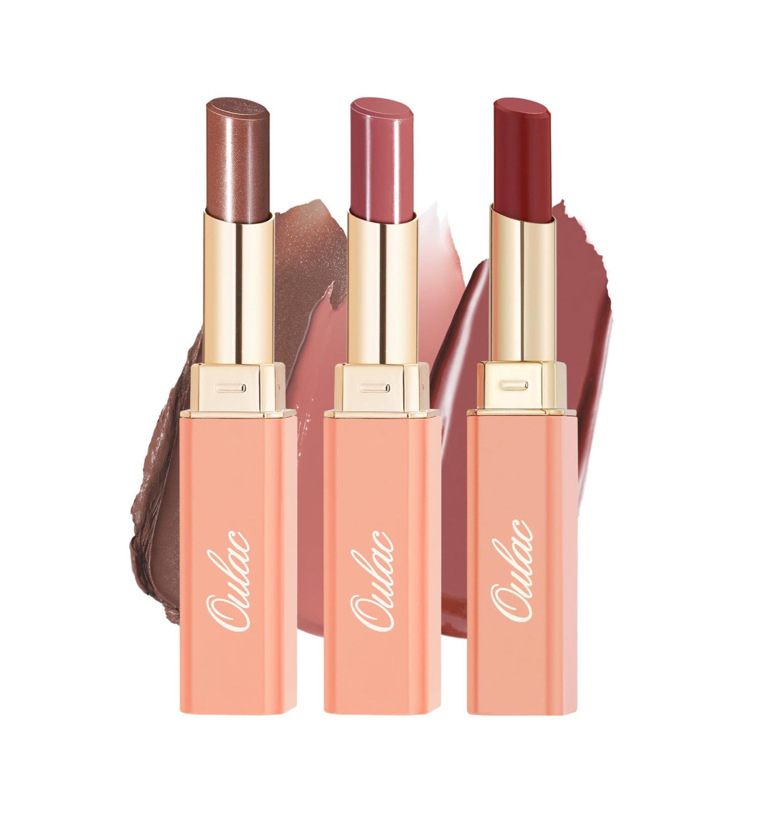 Oulac Moisture Shine Lipstick Brown Nude Set - Buy Online on GoSupps.com
