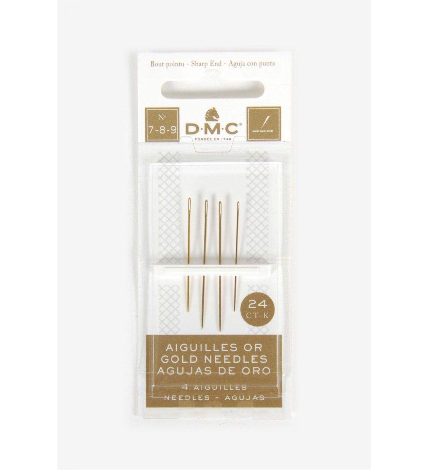 DMC 6133 Gold Embroidery Hand Needles - Size 7/9 4/Pkg