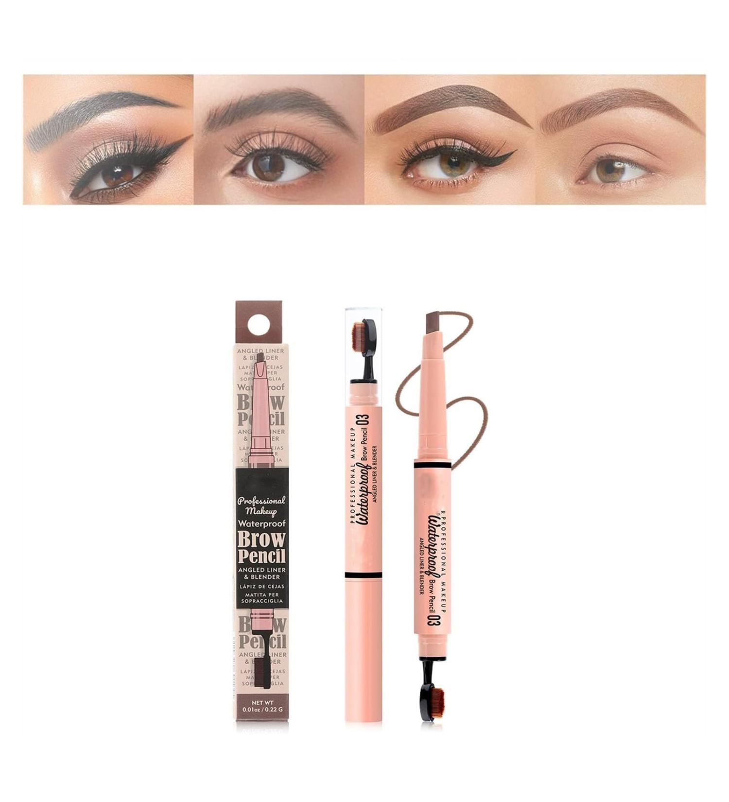 2 in 1 Double Ended Eyebrow Pencil Micro Percision Tip Fill and Defines Brows Natural Looking & Waterproof No Need to Sharpen Not Easy to Fade (Color : 03 Size : 1 size) 1 count (Pack of 1) 03 - Buy Online on GoSupps.com
