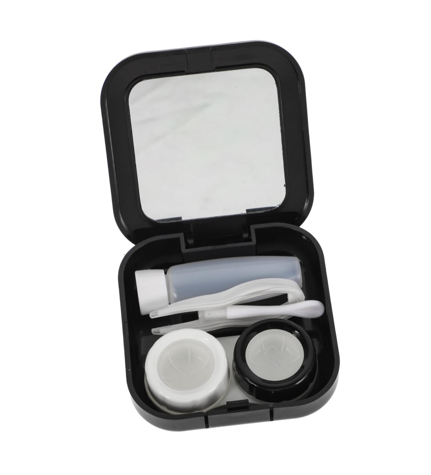 Shop Solustre Flamingo Contact Lens Foil Mirror Film & Holder Set - Stylish & Convenient Organizer for Travel - Buy Online on GoSupps.com