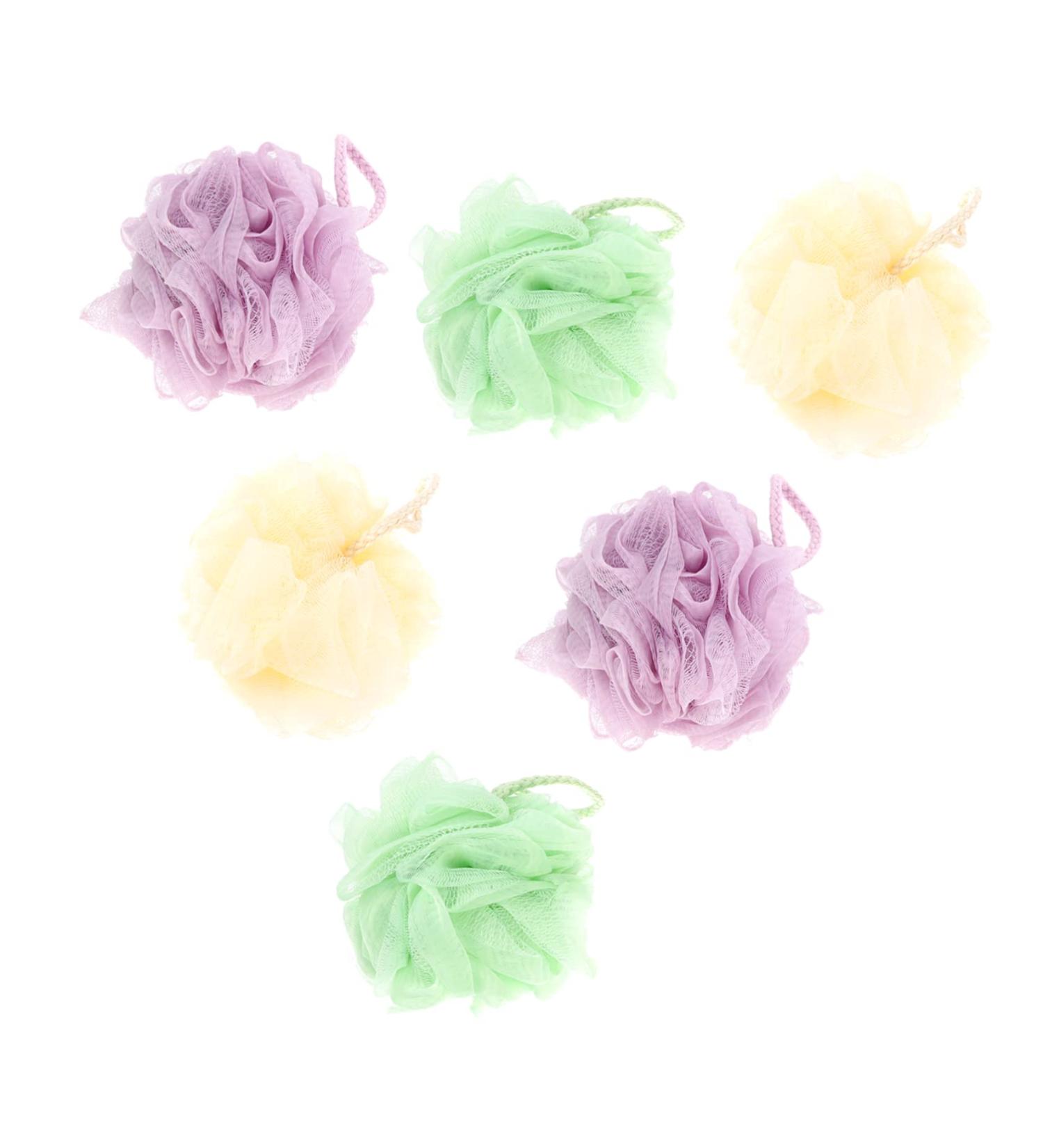 Buy Minkissy 6pcs Exfoliating Bath Balls & Shower Mesh Scrubbers | International Shipping Available - Buy Online on GoSupps.com