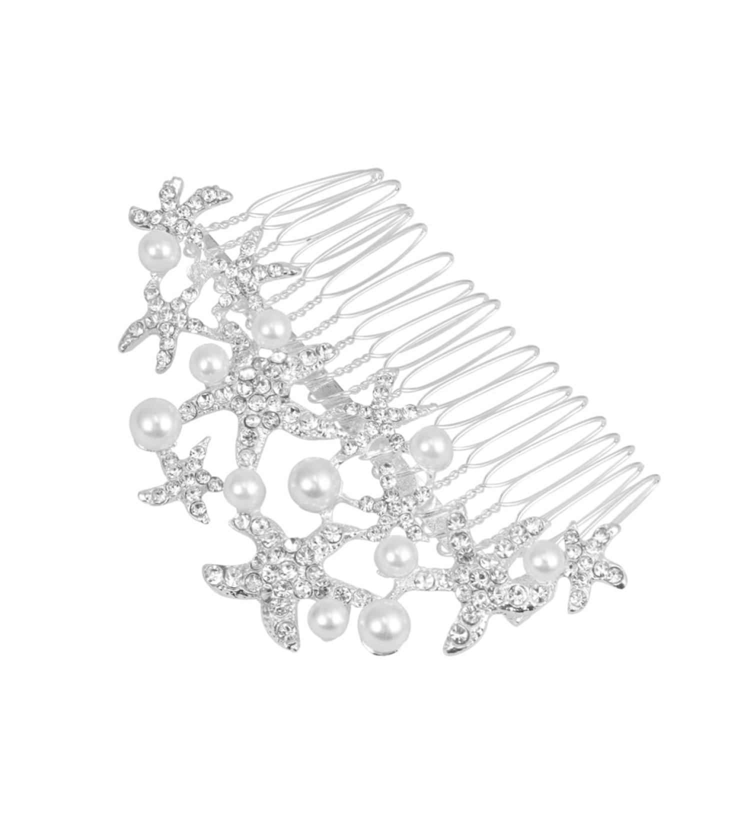 FOMIYES Bridal Hair Accessories Handmade Hair Combs Prom Hair Accessories Silver Hair Comb Handmade Hair Accessories Tiara Wedding Hair Comb Wedding Headpiece Pearl Headgear Bride - Buy Online on GoSupps.com