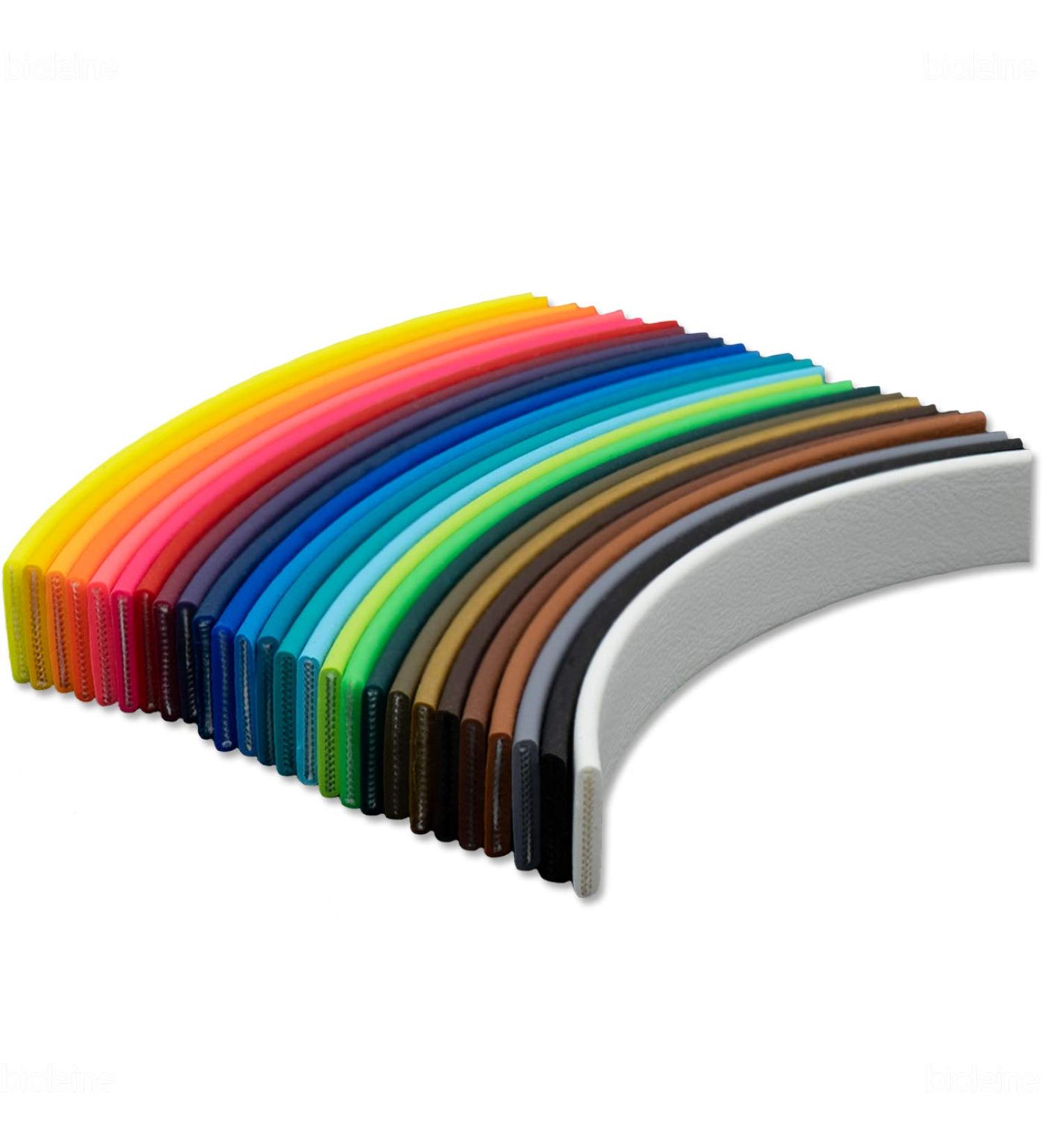 Shop Bio-Line Beta Biothane Meter Goods - 2.5mm Thick Water & Dirt Repellent 30m Long 25mm Wide Blue & Dark Blue - International Shipping Available - Buy Online on GoSupps.com