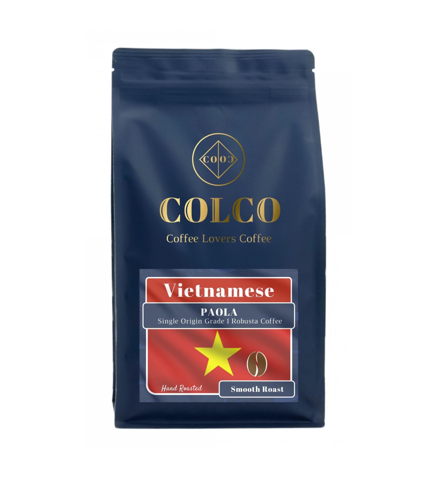 PAOLA: VIETNAMESE Single Origin Coffee | Grade 1 Robusta | Smooth Roast | Strong coffee | Hand Roasted Coffee Beans (1kg Resealable Bag) - Buy Online on GoSupps.com