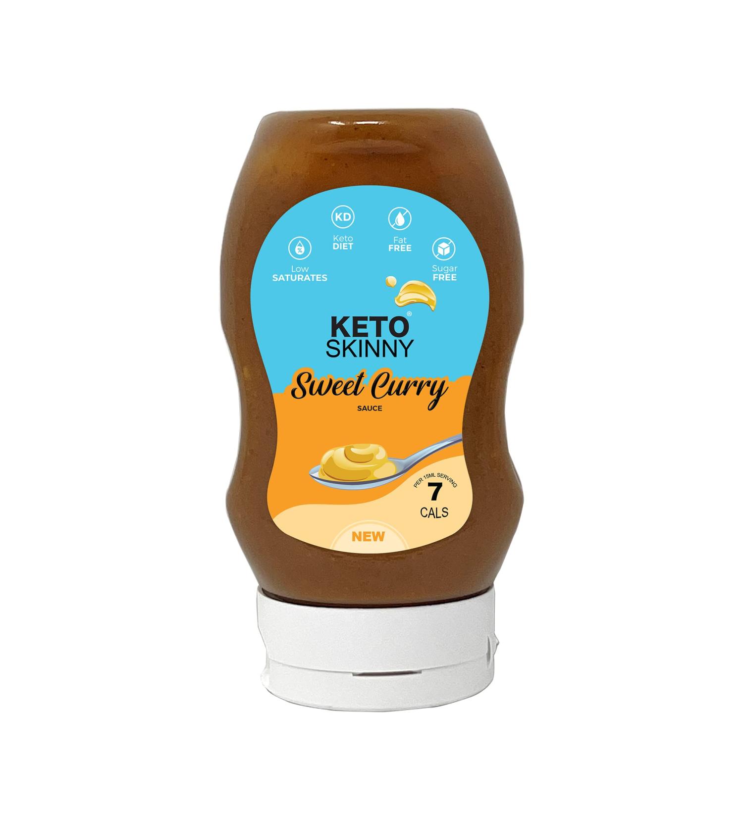 Keto Skinny Sweet Curry Sauce 300ml - Low Carb Vegan Diet Sauce - Sugar Free & No Artificial Flavors - 1 Pack - Buy Online on GoSupps.com