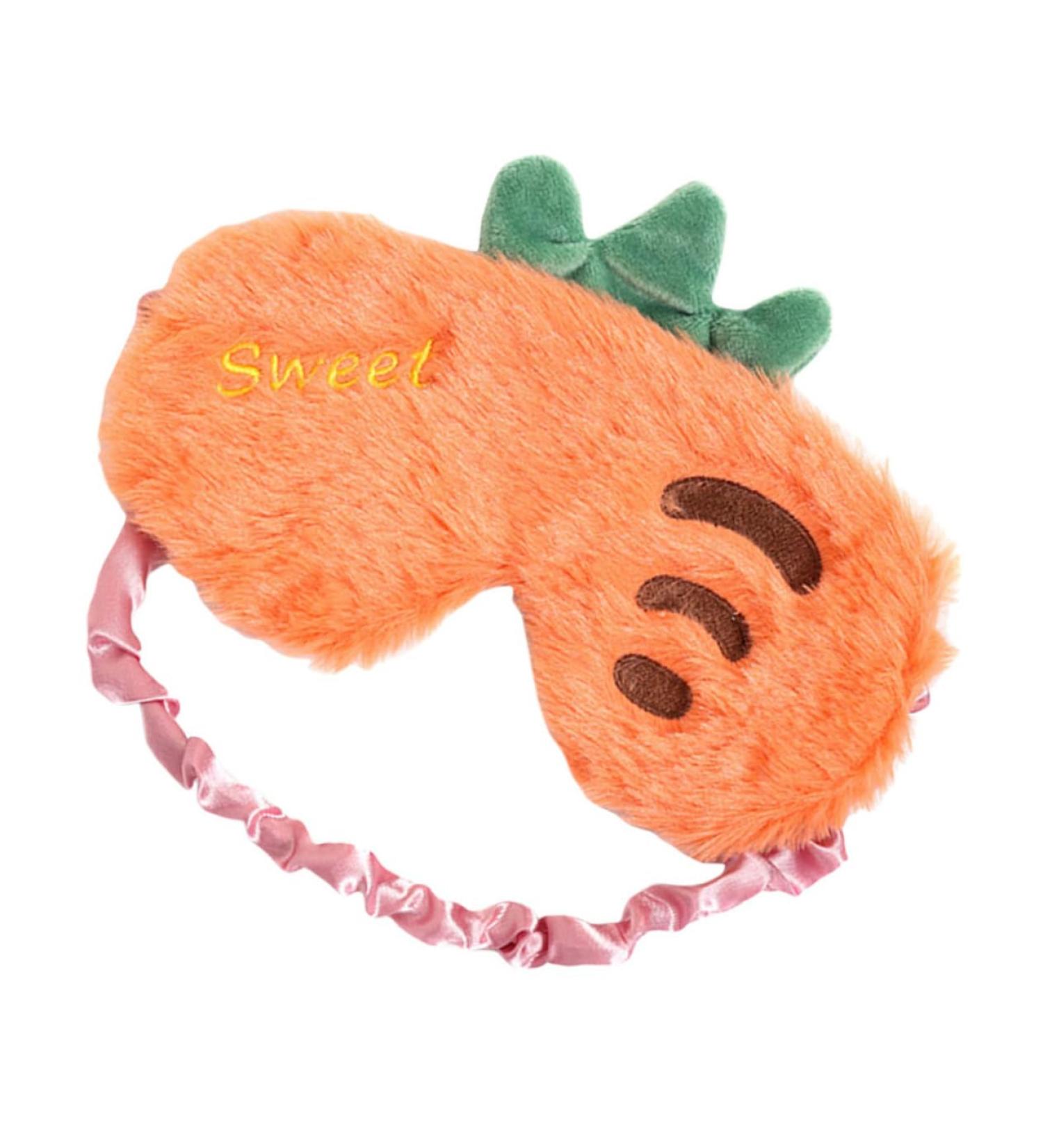 Buy Healeved Carrot Eye Mask - Cute Soft Plush Blindfold for Sleep Travel & Easter - Cartoon Nurses Hat Design - 1 Count - Buy Online on GoSupps.com