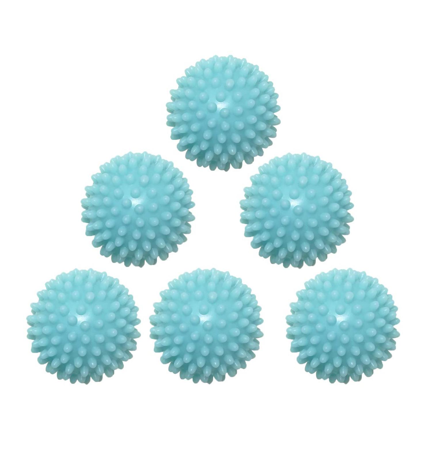 Reusable Dryer Balls for Laundry Anti-Static Fabric Softener 6 Pack (Light Green) Light Green