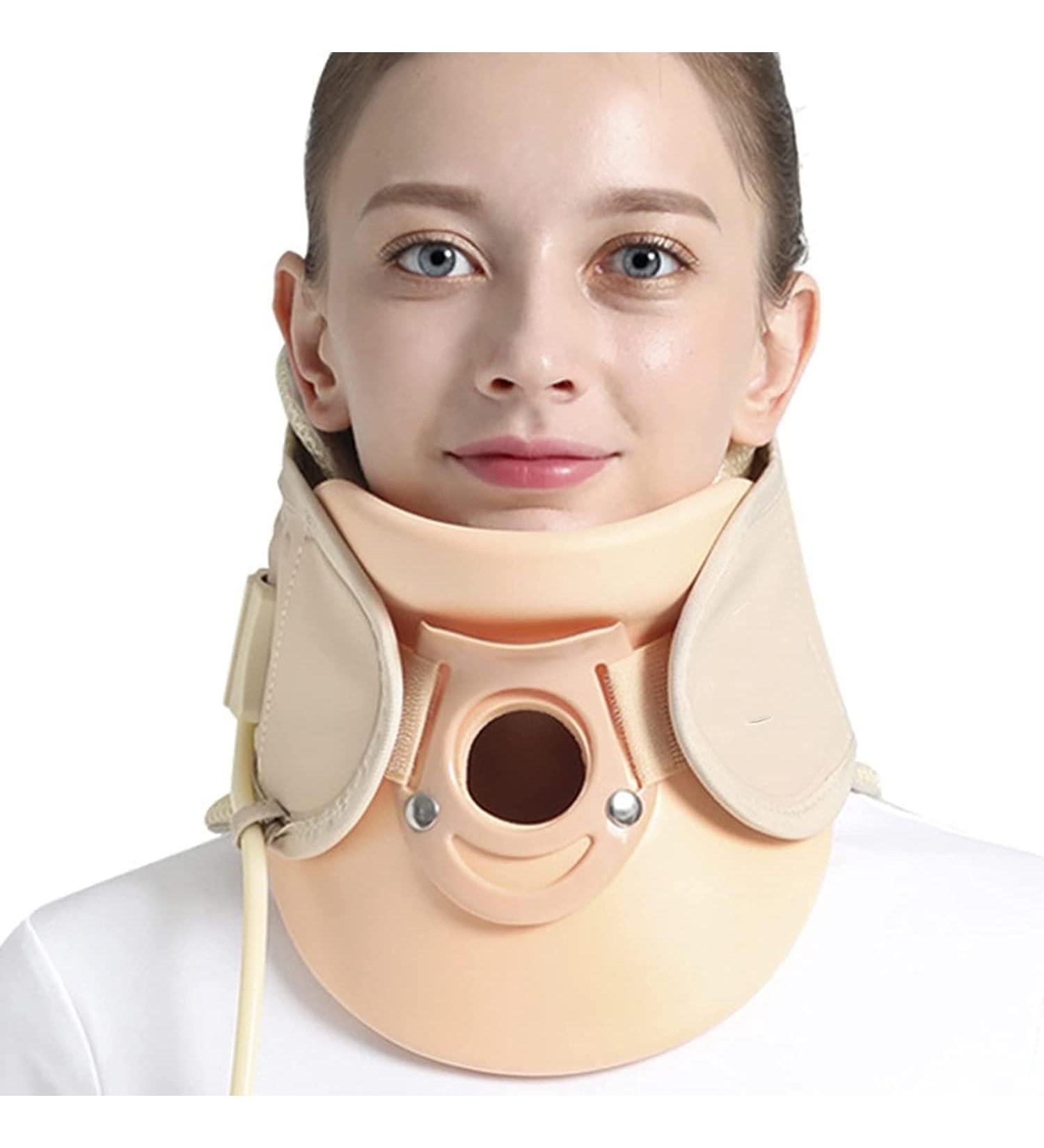 Pepdro Neck Support - Cervical Traction Device for Spine Alignment at Home | 360 Airbag Compression - Giallo - Buy Online on GoSupps.com