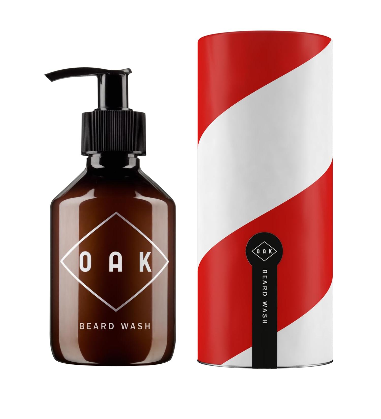 Natural Oak Beard Wash & Bartshampoo (200ml) - Gently Cleans & Refreshes for All Beard Types - Buy Online on GoSupps.com