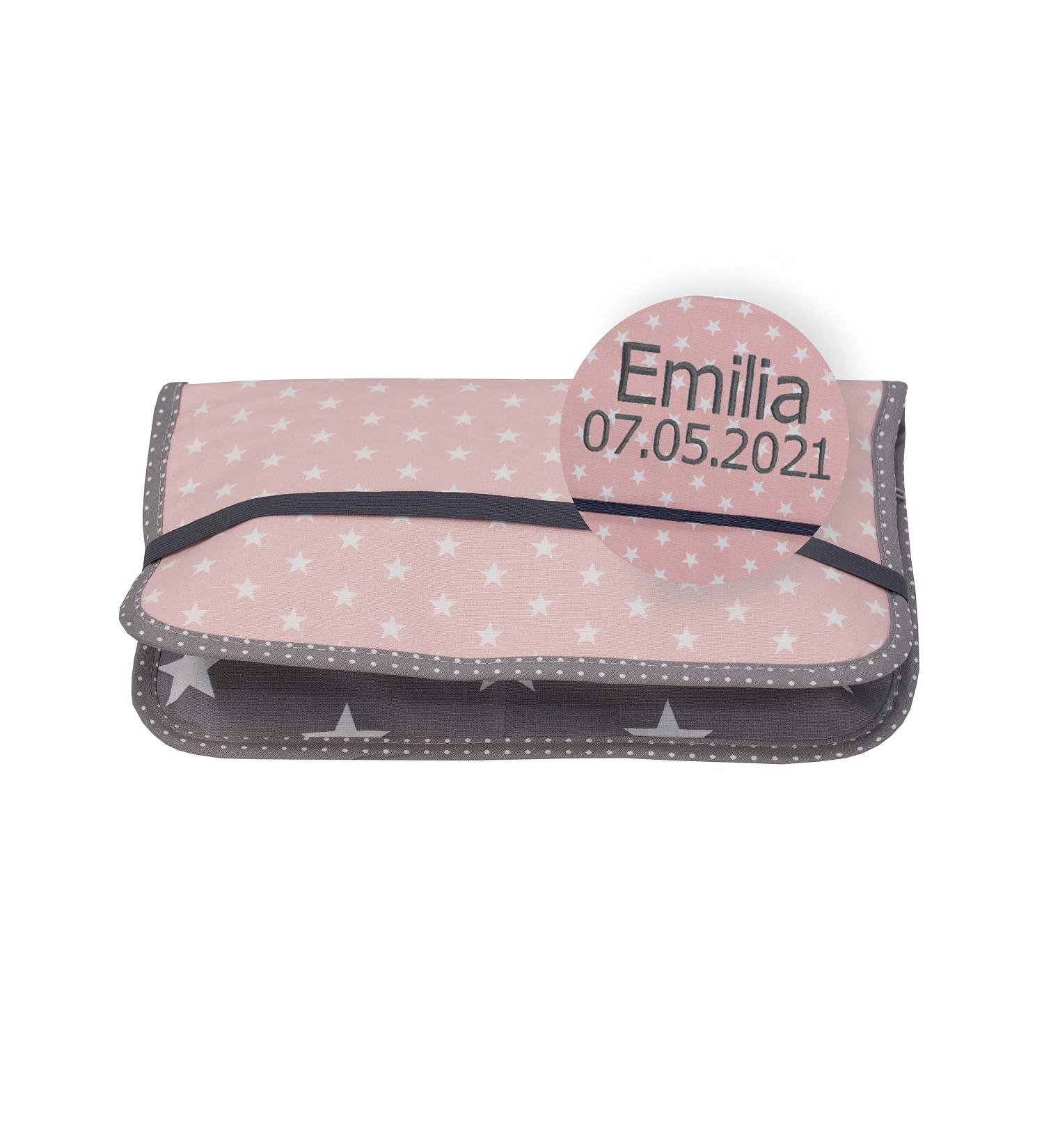 ULLENBOOM Diaper Pocket Stylish & Functional Diaper Bag for 3 Diapers Wipes & Accessories | Made in EU | Casual Pink Gray | Perfect for On-the-Go - Buy Online on GoSupps.com