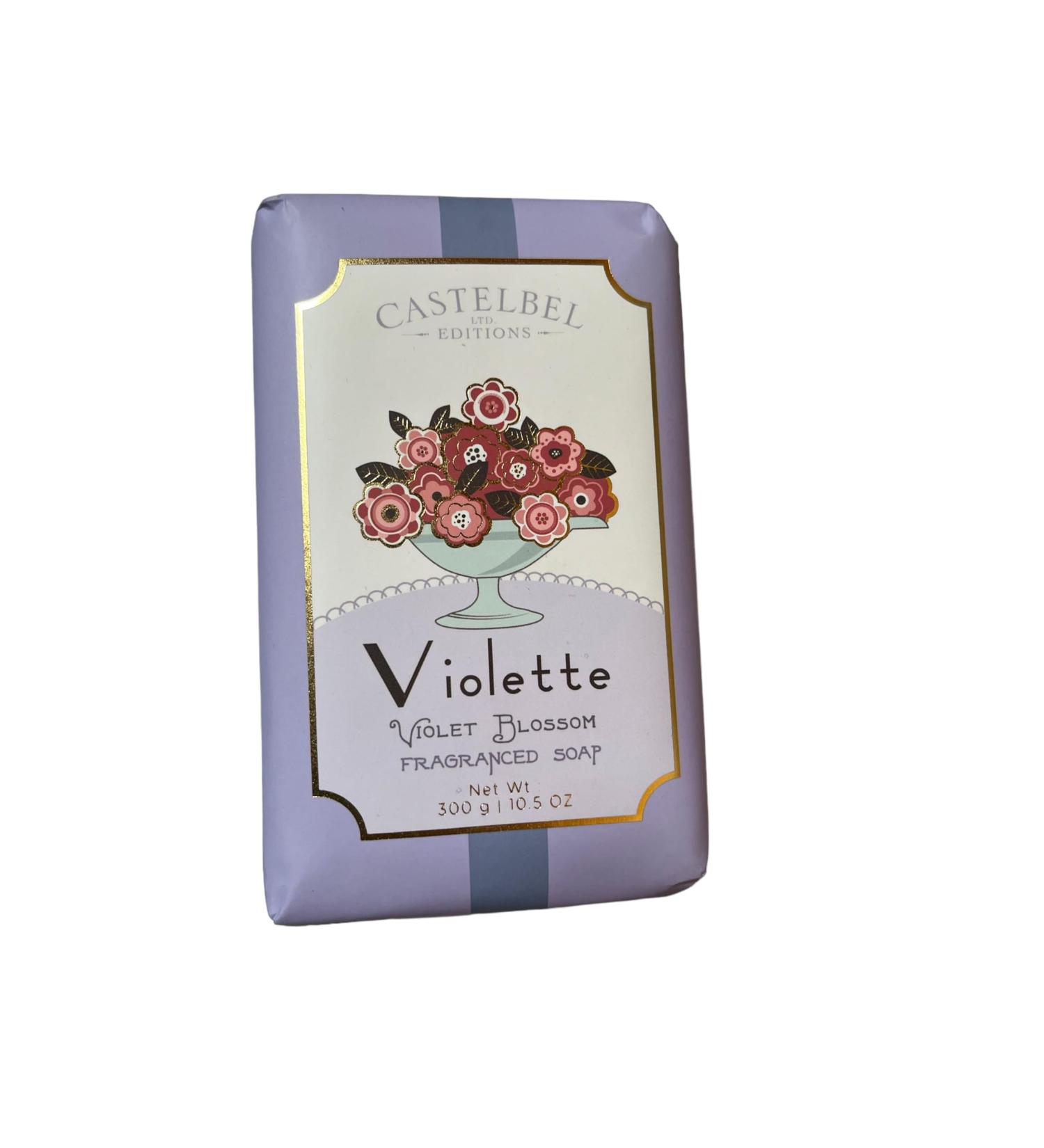 Castelbel Violet Blossom Luxury Soap Bar 10.5 Oz Lavender