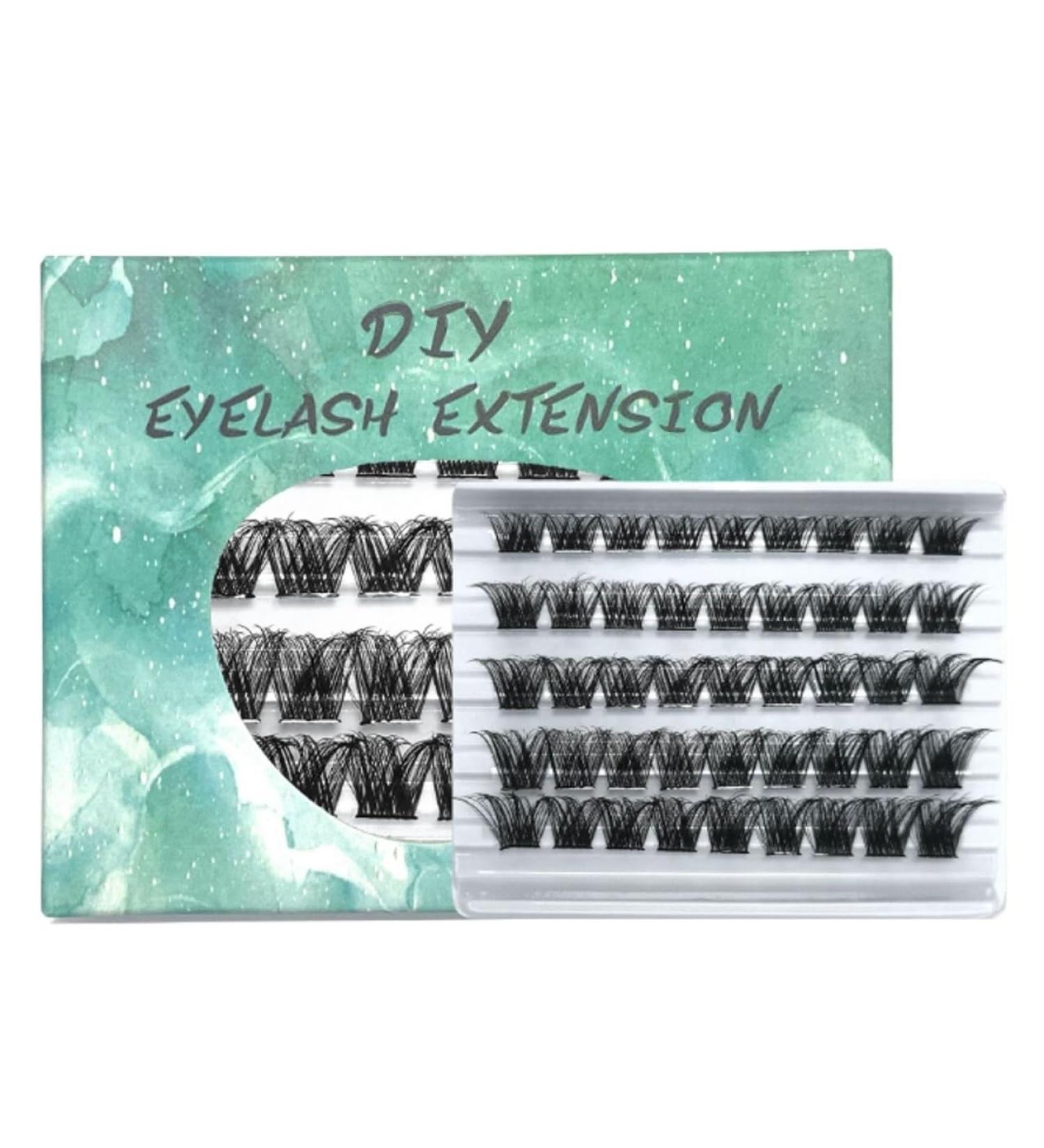 UAMOU DM05 Lash Clusters Mix 3D Cluster Lashes 45small Cluster Mixed Eyelashes 10-14mm DIY Lash Extension Eyelash Clusters Lashes Super Thin Band Volume Wispy Reusable Comfortable&Soft Cheerfully