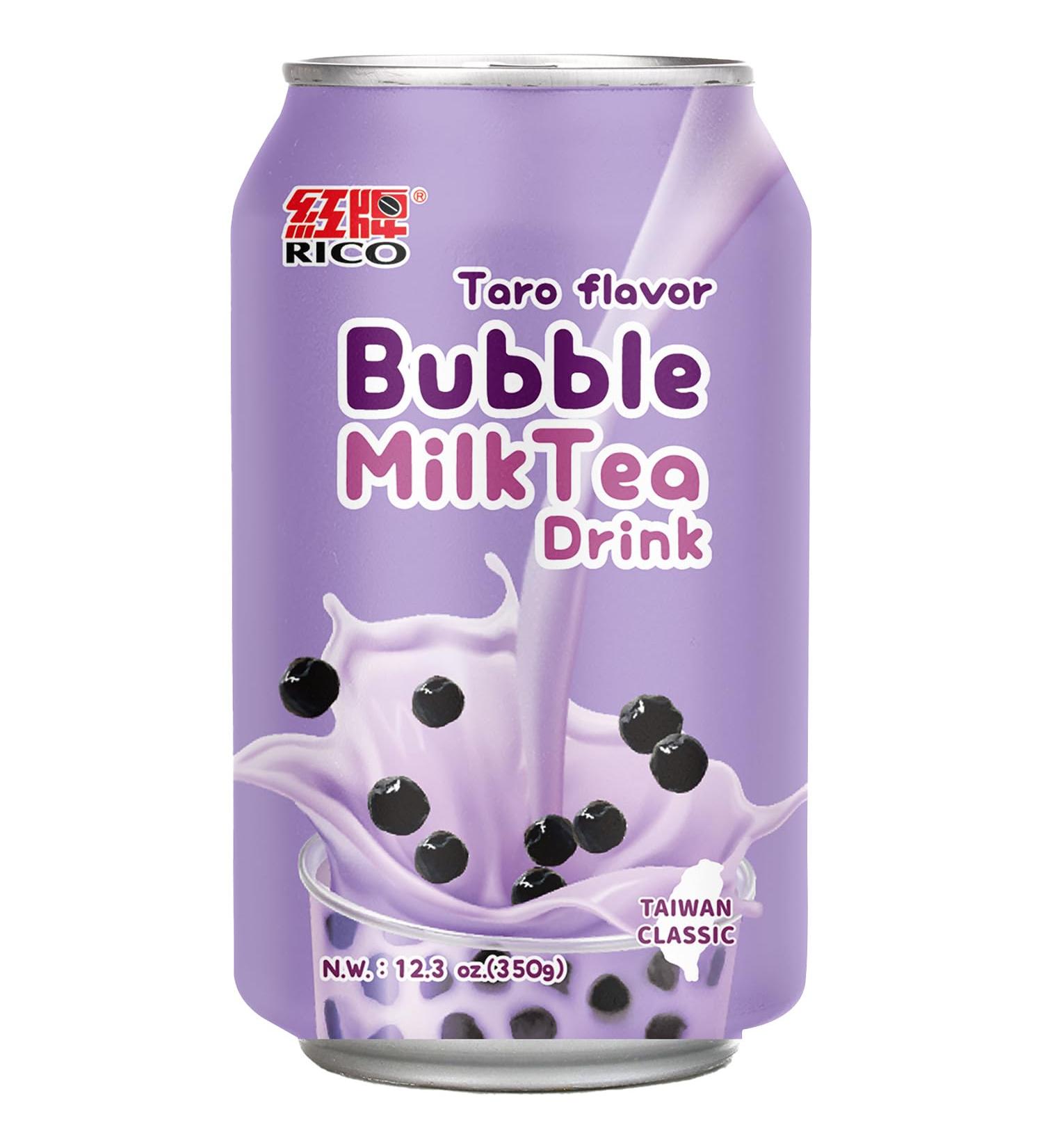RICO Bubble Milk Tea Drink Taro - 350ml Taro Flavor - Authentic Taste | International Shipping Available - Buy Online on GoSupps.com