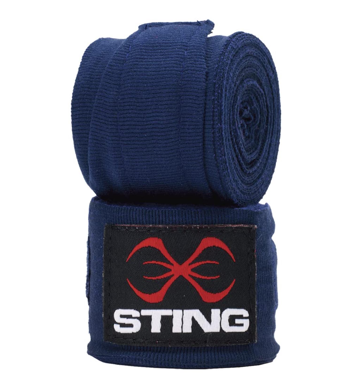 STING Olympics Sponsor AIBA Approved Hand Wraps - Navy Blue 180 | Professional Competition & Training - Buy Online on GoSupps.com